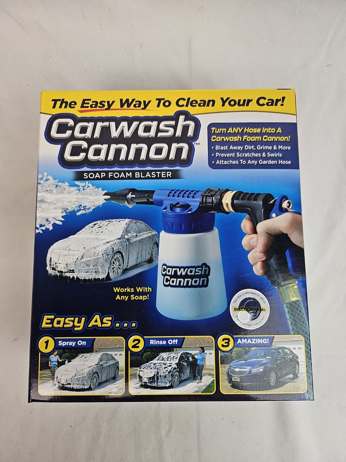 Car Wash Foam Cannon Soap Nozzle Spray Gun Hose Attachment High Pressure Blaster
