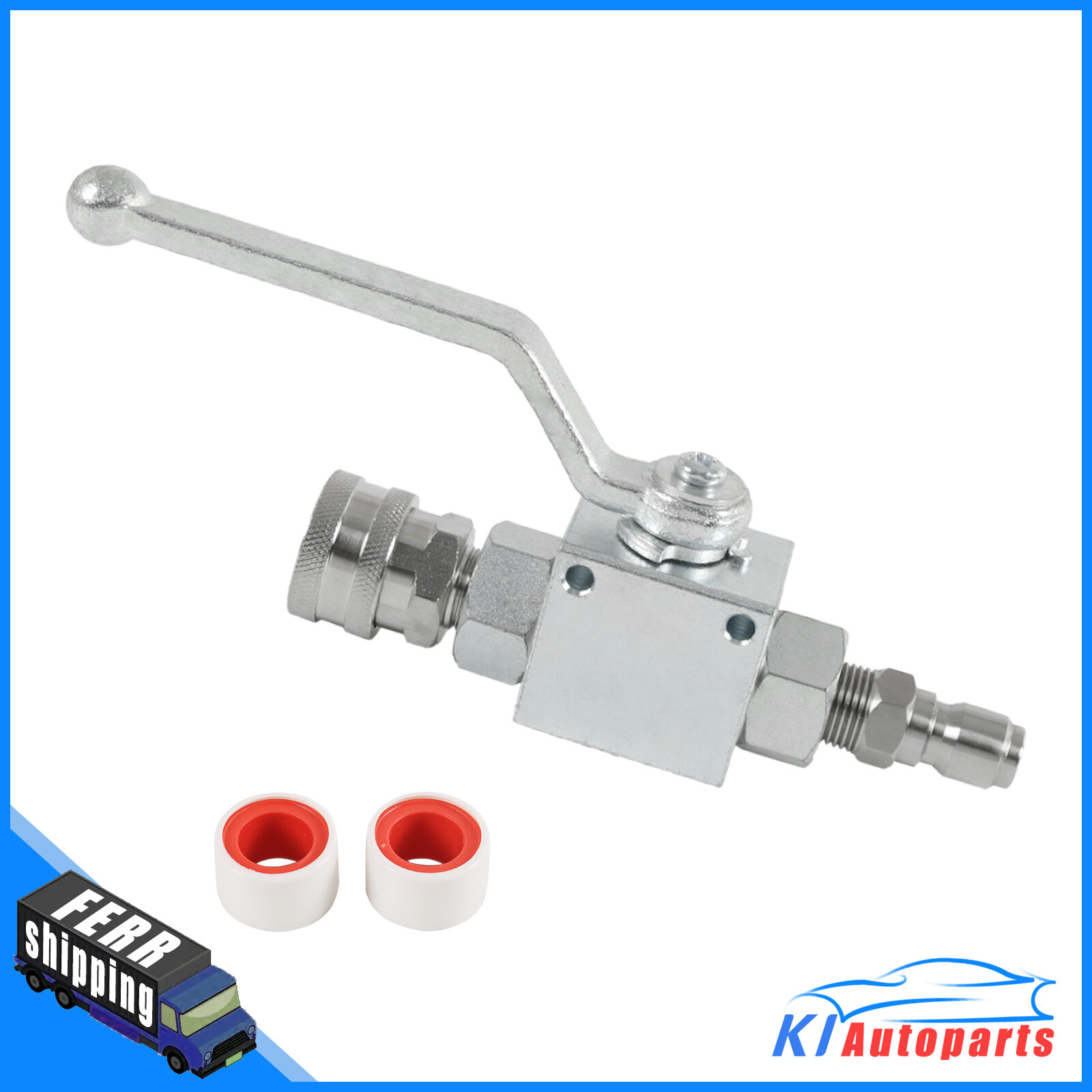 3/8″ Ball Valve 3/8″ fitting Female Out For Pressure Washers Max 4500 PSI