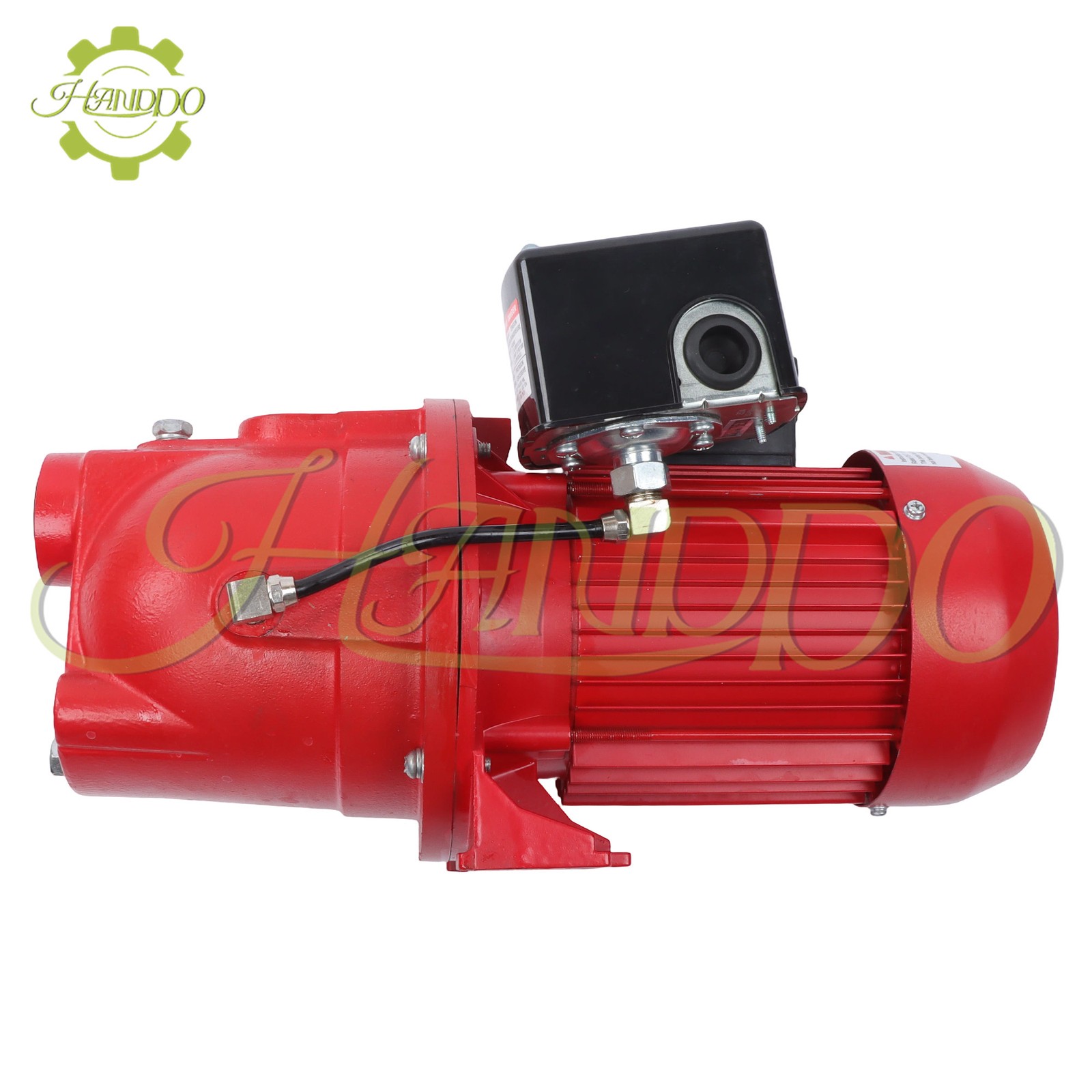 Shallow Well Jet Pump 3/4 HP 13 GPM, Cast Iron, 115/230V Dual Voltage, Red