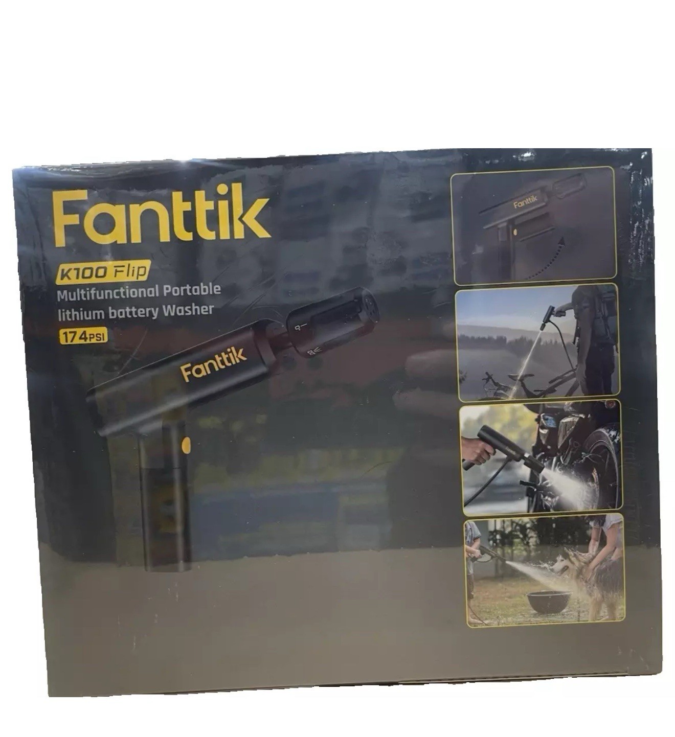 Fanttik K100 Flip Portable Cordless Electric Sprayer, Foldable Pressure Washer