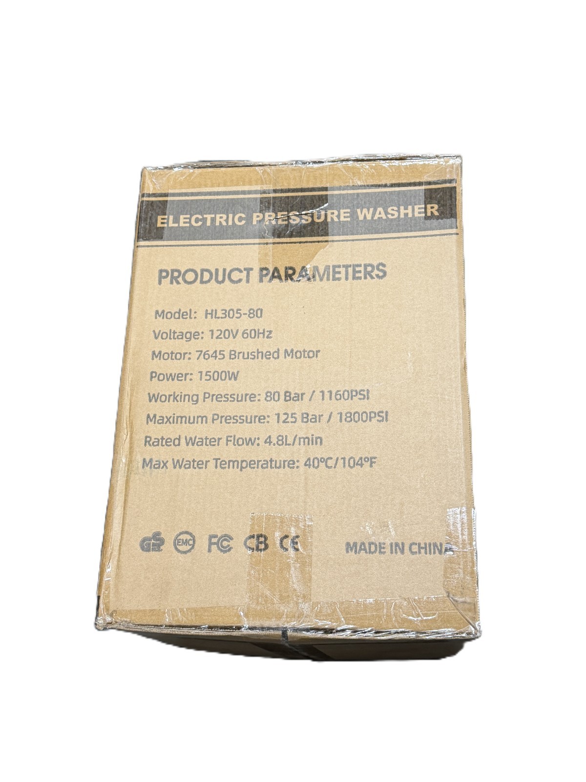 Decerk IPX5 1500W Electric Pressure Washer HL305-80