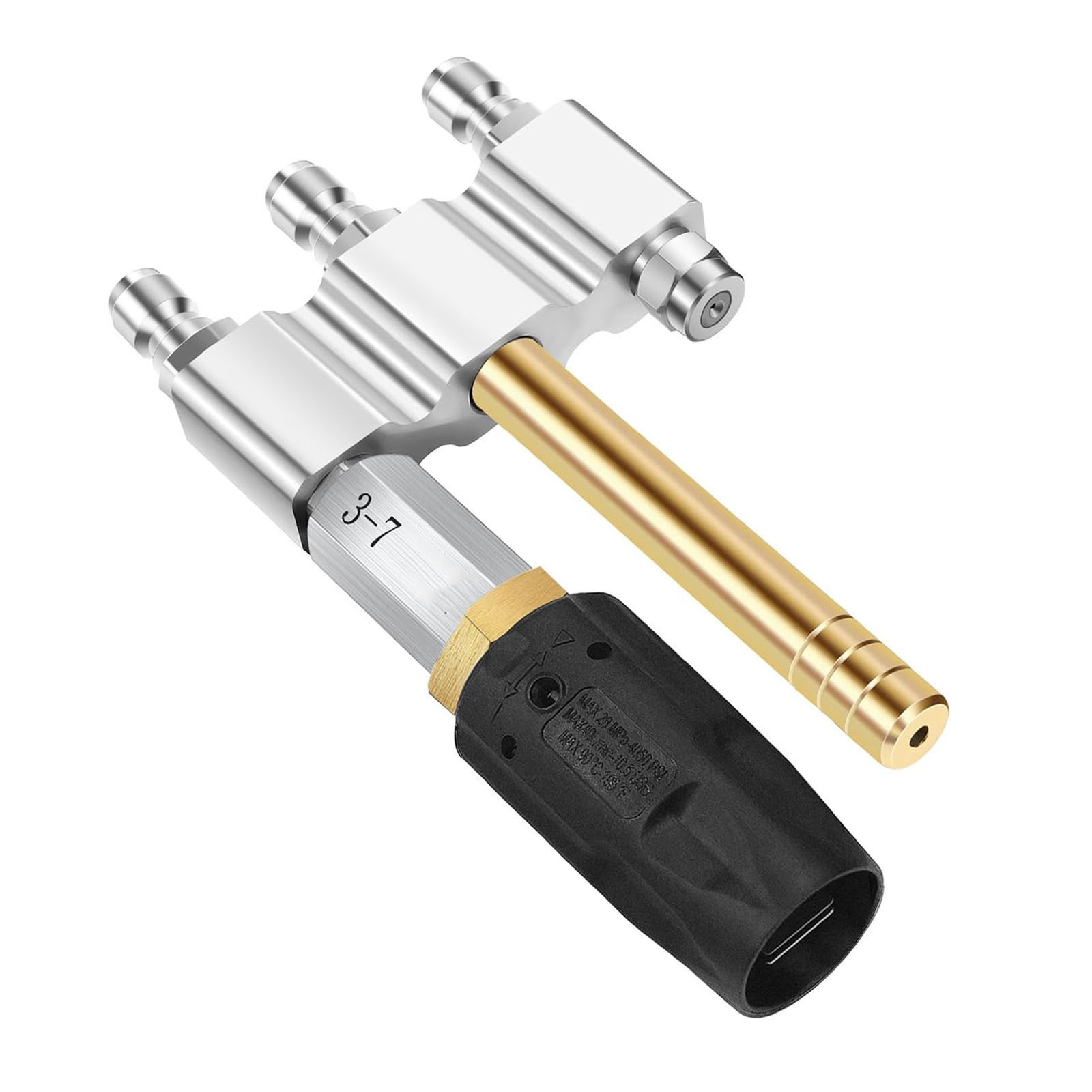 M5 Twist Nozzle 1/4in Quick Connection 1000-6000Psi 3-7GPM 3 In 1 Nozzle