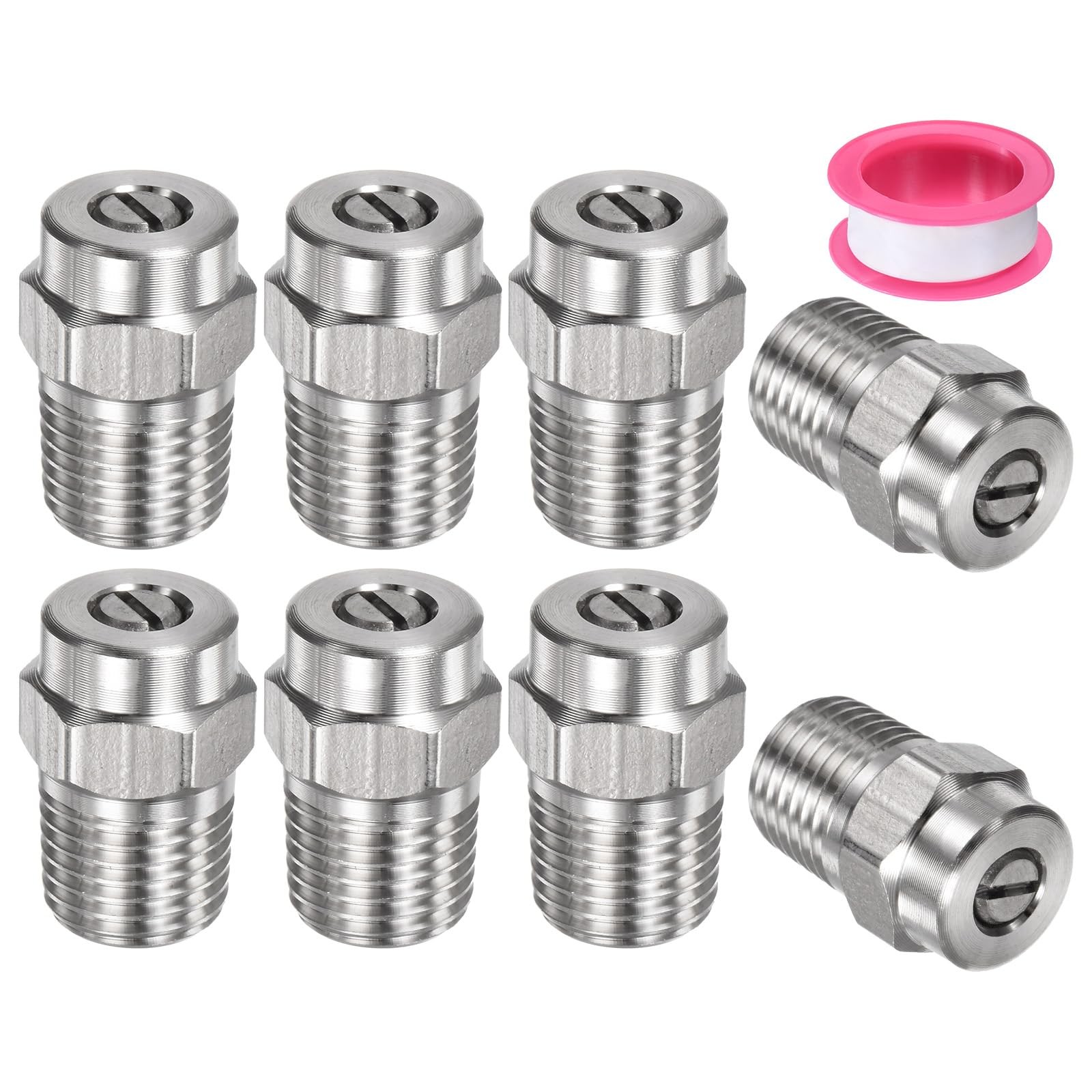 8 PCS Surface Clean Tips 40 Degree 1/4 Inch NPT Male Pressure Washer Nozzle
