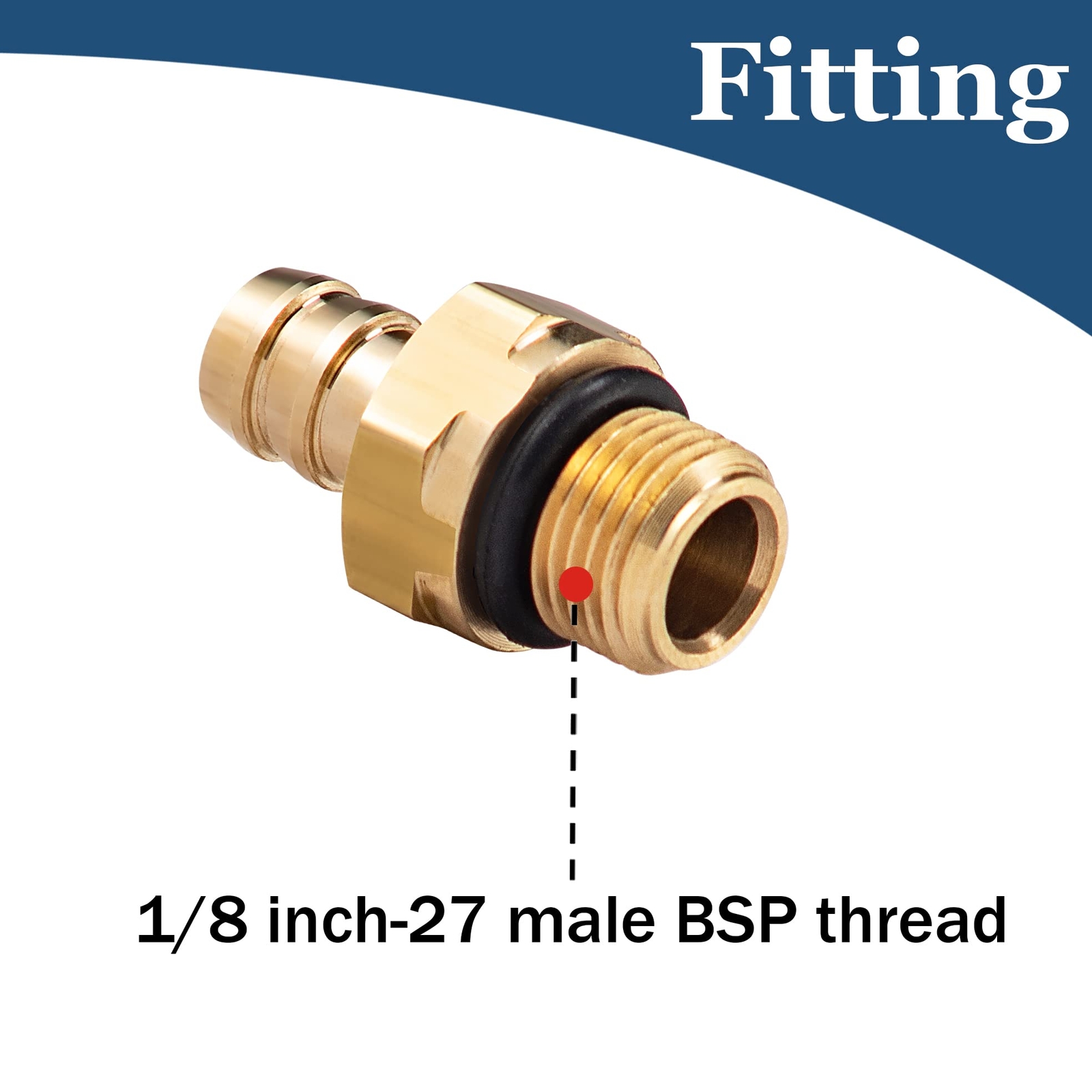 Chemical Injector Kit Soap Injector Pressure Washer 1/8 Inch 27 Male BSP Thread