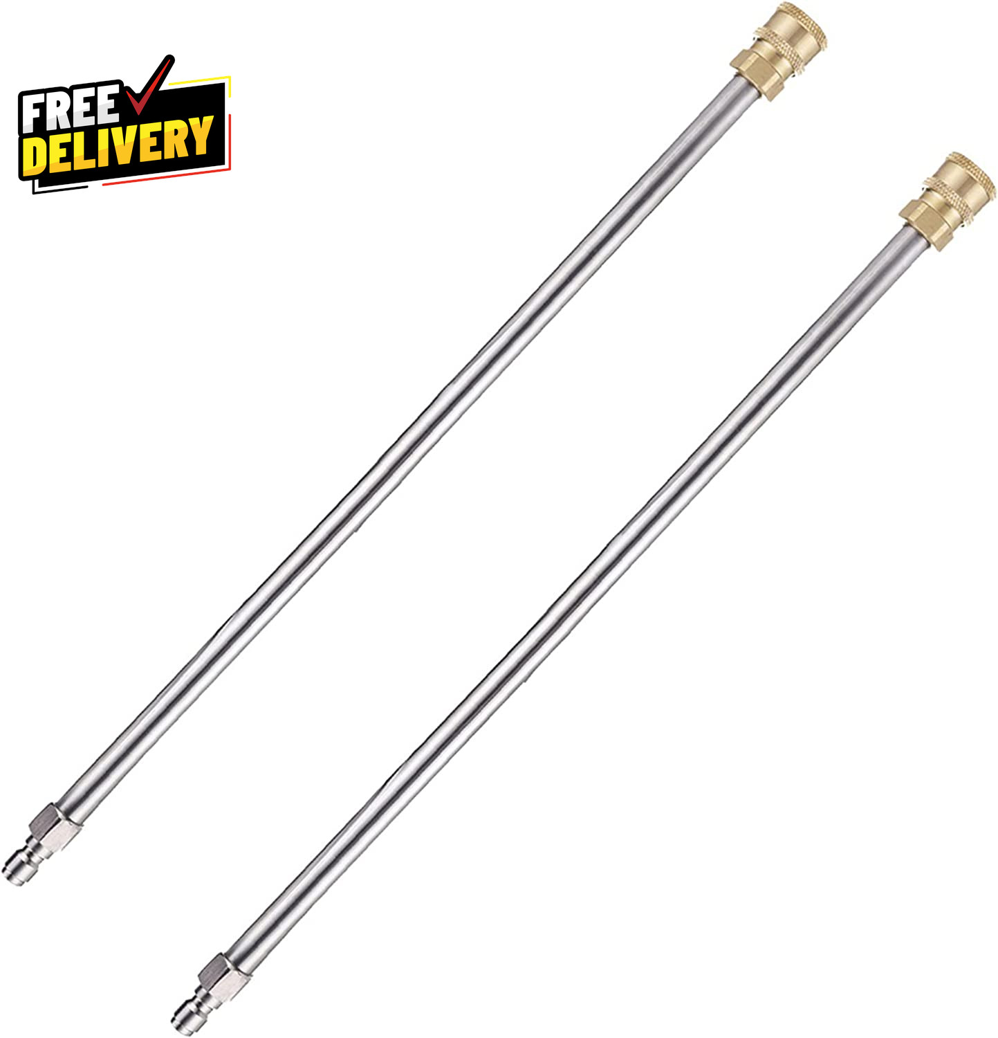 Pressure Washer Extension Wand 17 Inch Stainless Steel 1/4 Inch Quick Connect…