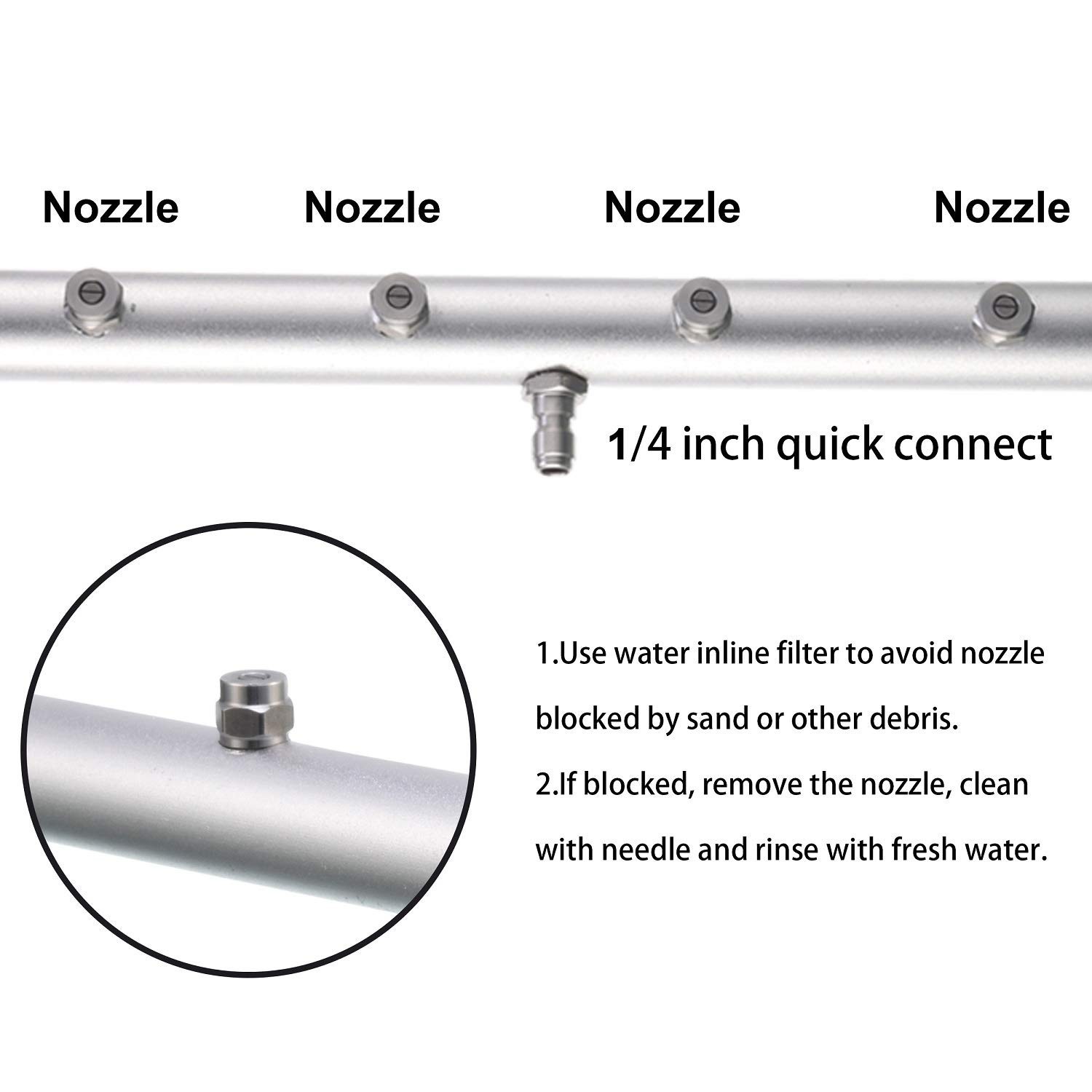 16″ Pressure Washer Undercarriage Cleaner, 4000 PSI, Extension Wand Included