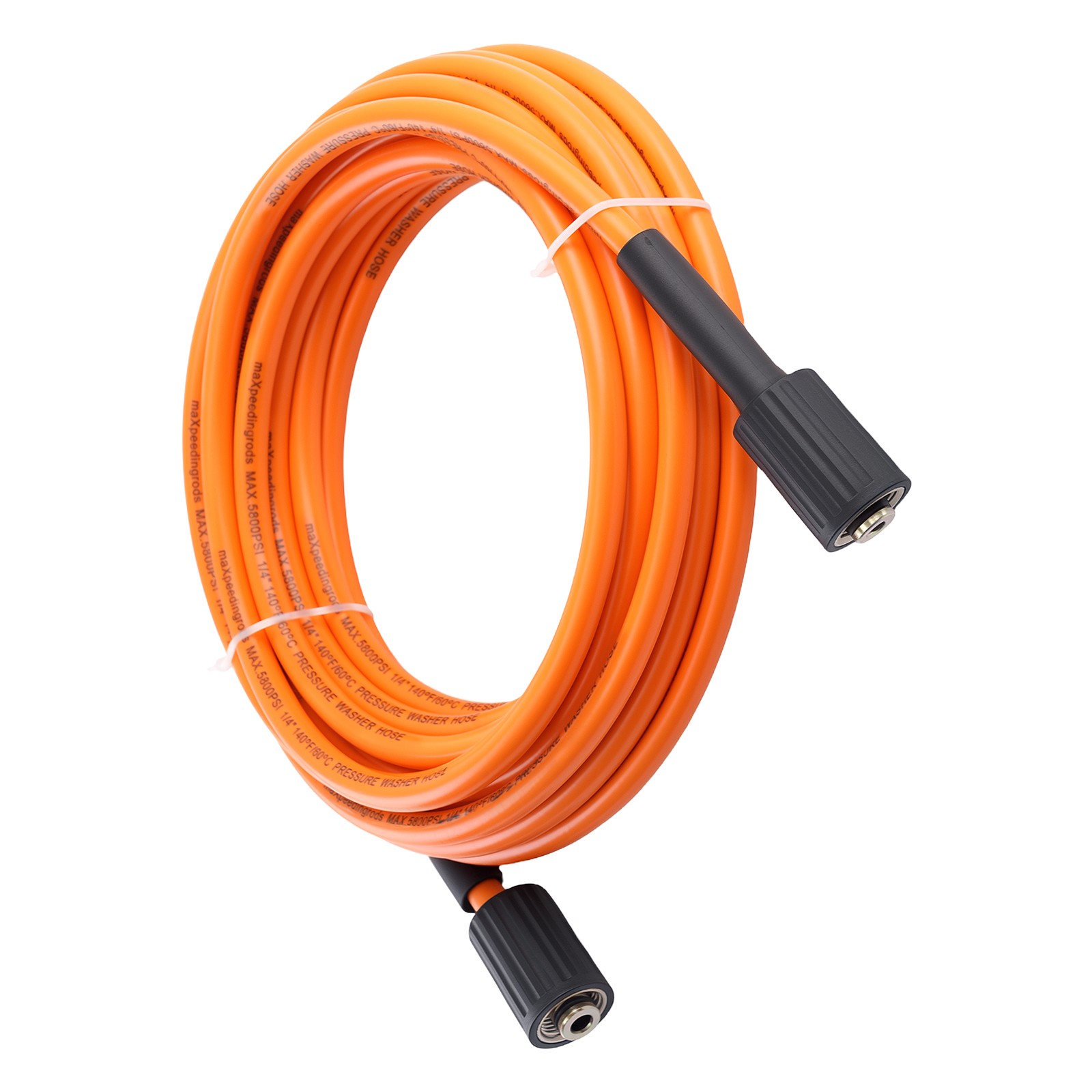 30 Ft 1/4″ Pressure Washer Hose 5800PSI Power Extension Hose Kink Resistant