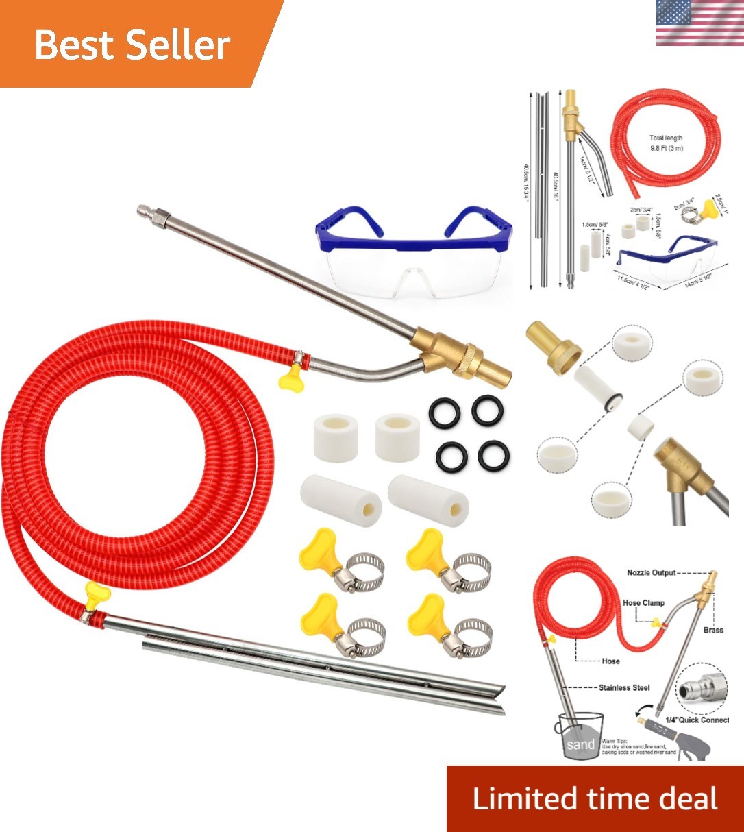Brand New Pressure Washer Sandblasting Kit 5000 PSI