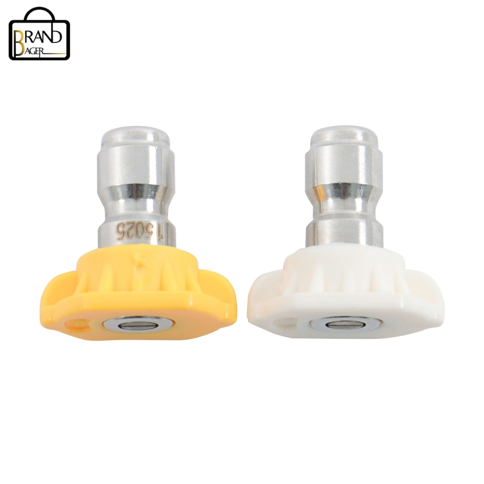 3600 Psi High Pressure 1/4 Inch Rotating Turbine Nozzle Set W/ 5 Spray Nozzles