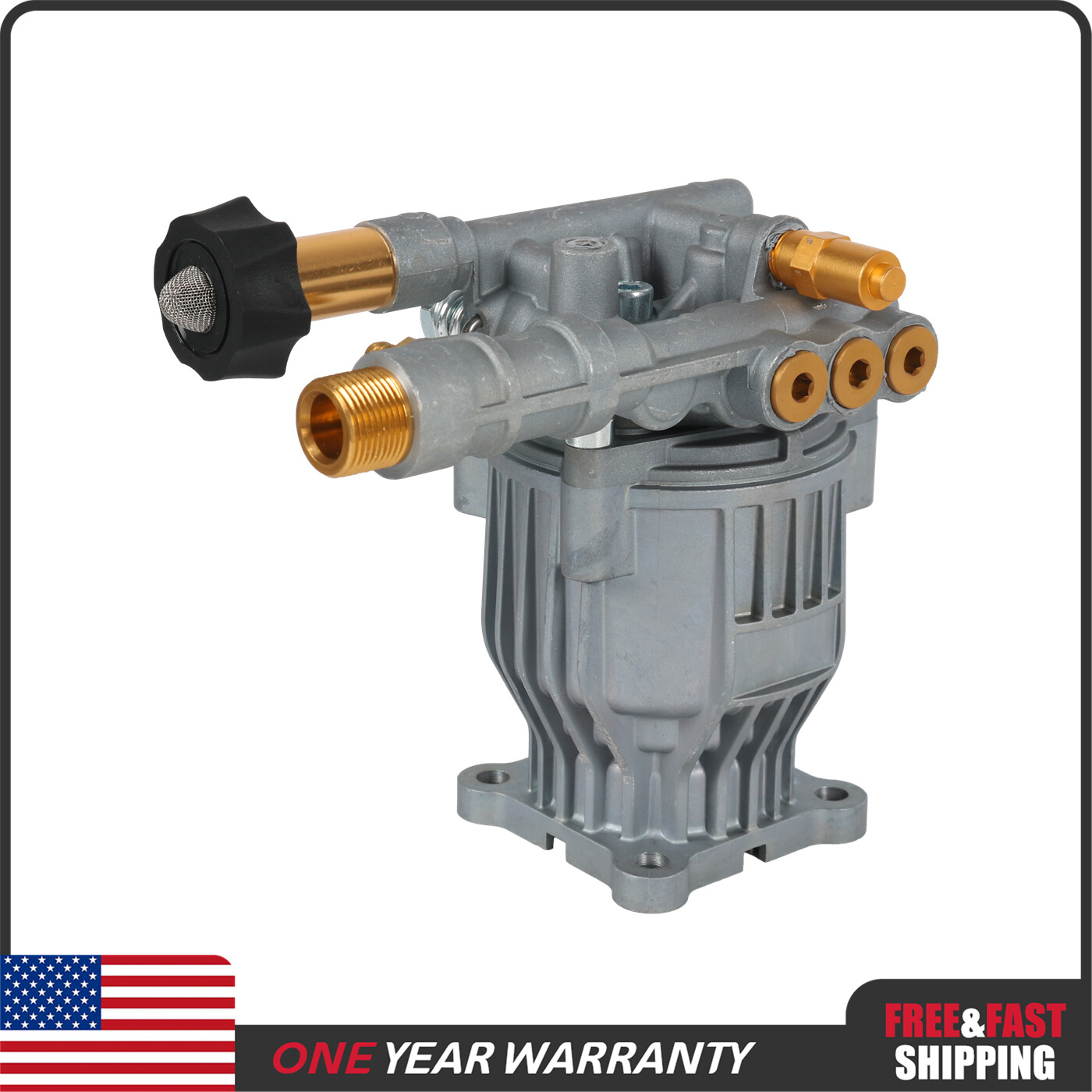 3300 PSI 2.4 GPM 3/4″ Shaft New Axial Cam 90028 Pressure Washer Pump Kit