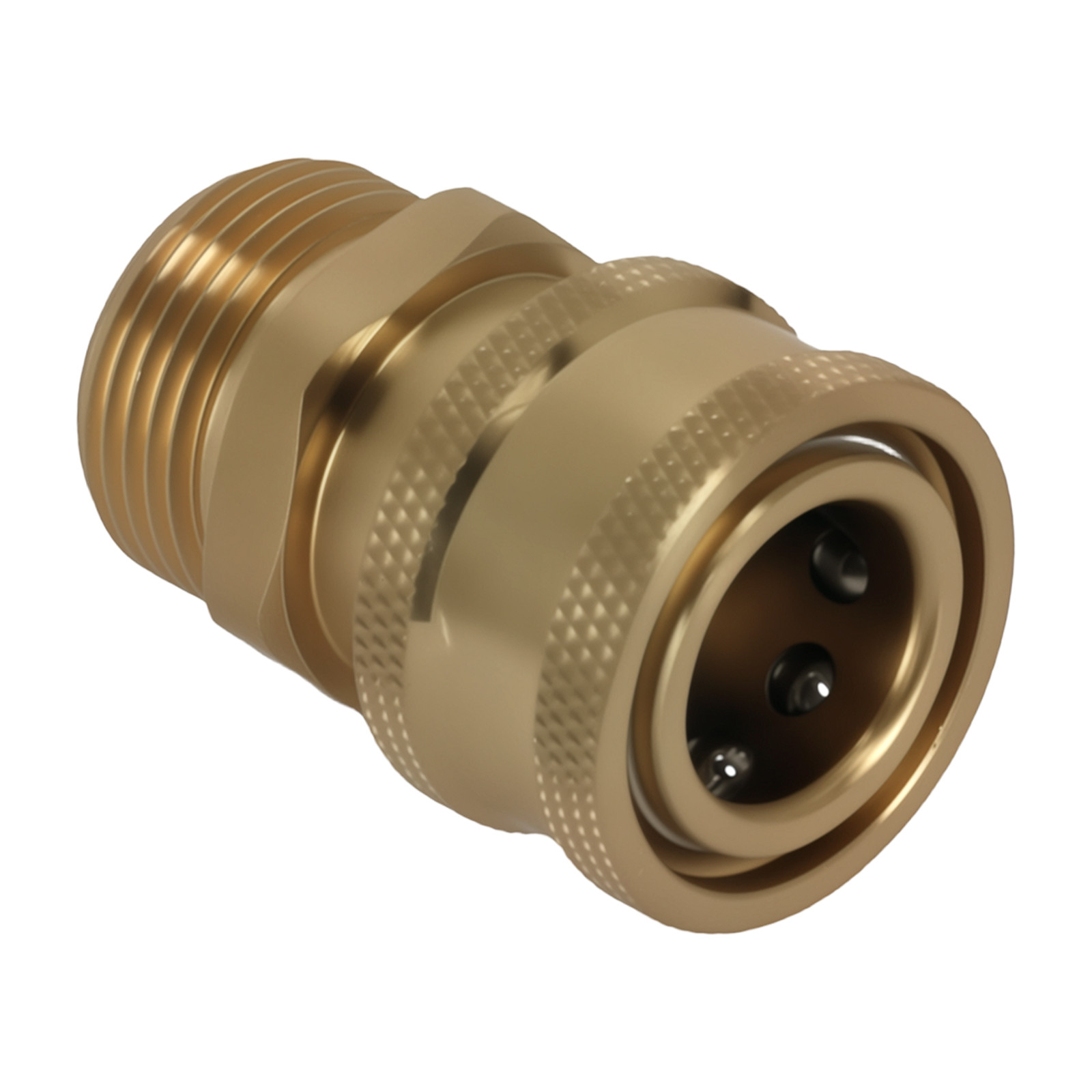High Pressure Washer Brass Adapter M22-15mm to 3/8 Inch Quick Connect 2 Pack