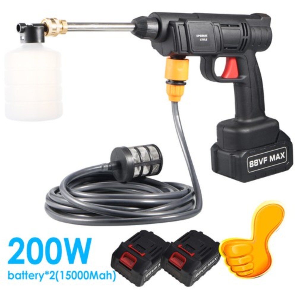 Portable Water Gun High-Pressure – 2 Batteries 10-Cell, Car Wash Use