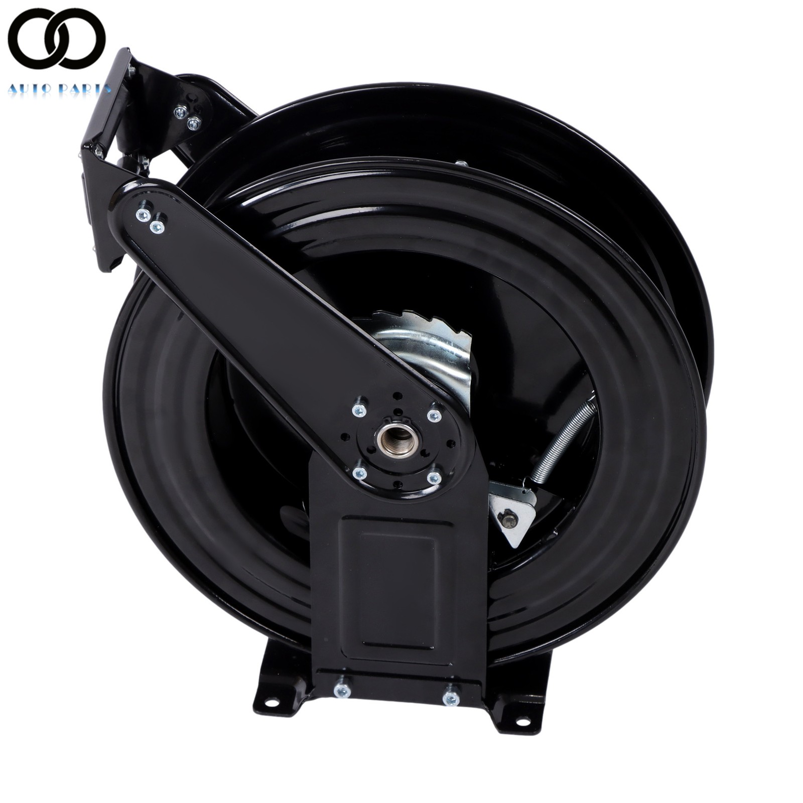 3/8″×50 FT Steel High Pressure Washer Hose Reel with Swivel Arm 4000 PSI
