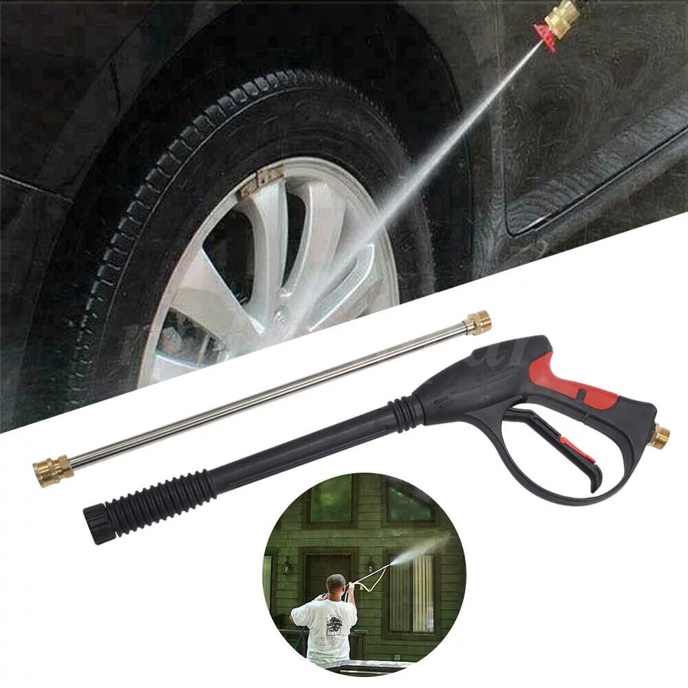 High Pressure 4000PSI Car Power Washer Gun Spray Wand Lance Nozzle and Hose Kit