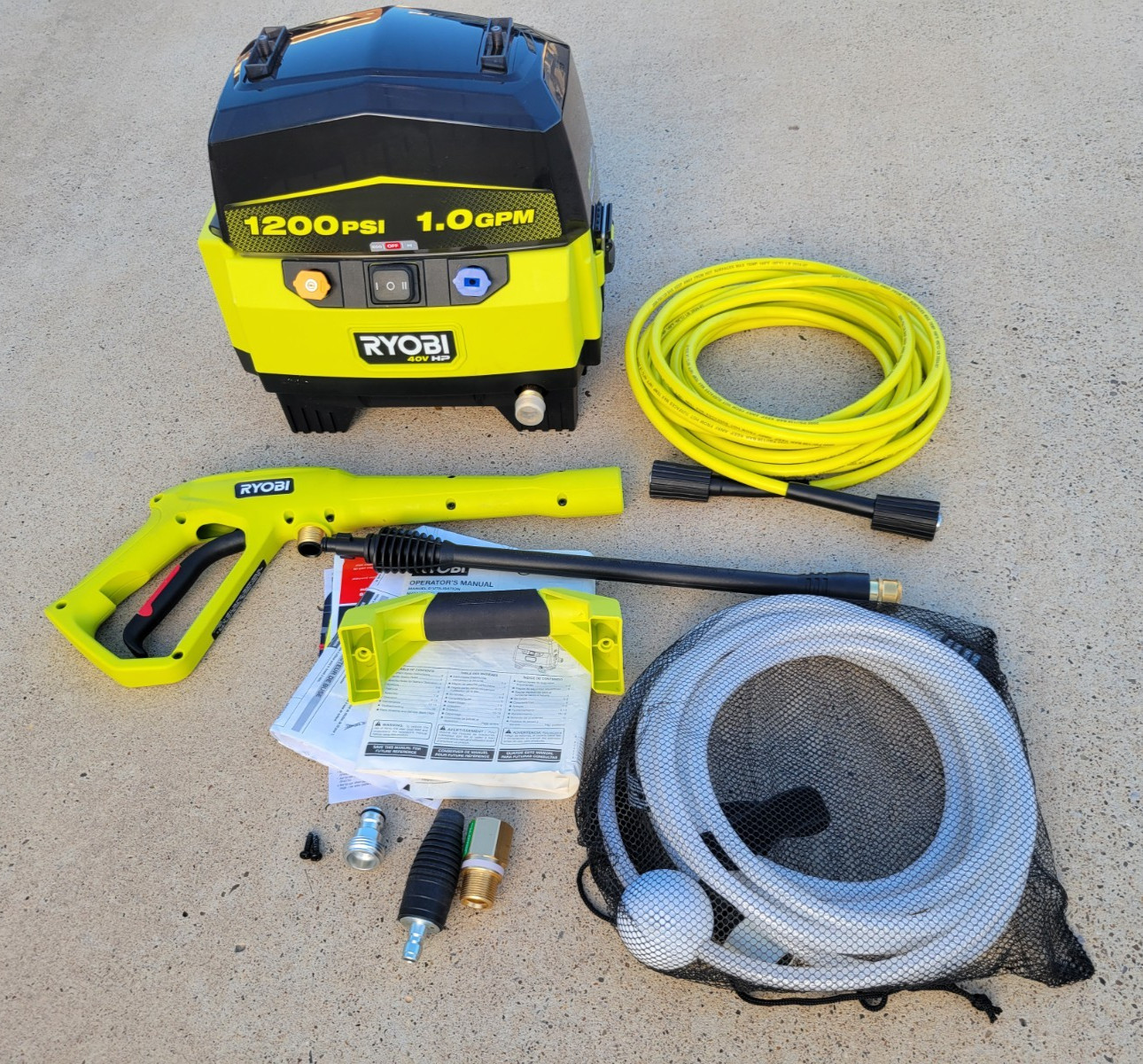 40V Ryobi HP 1200 PSI 1.0 GPM Cold Water Pressure Washer (Only Tool)