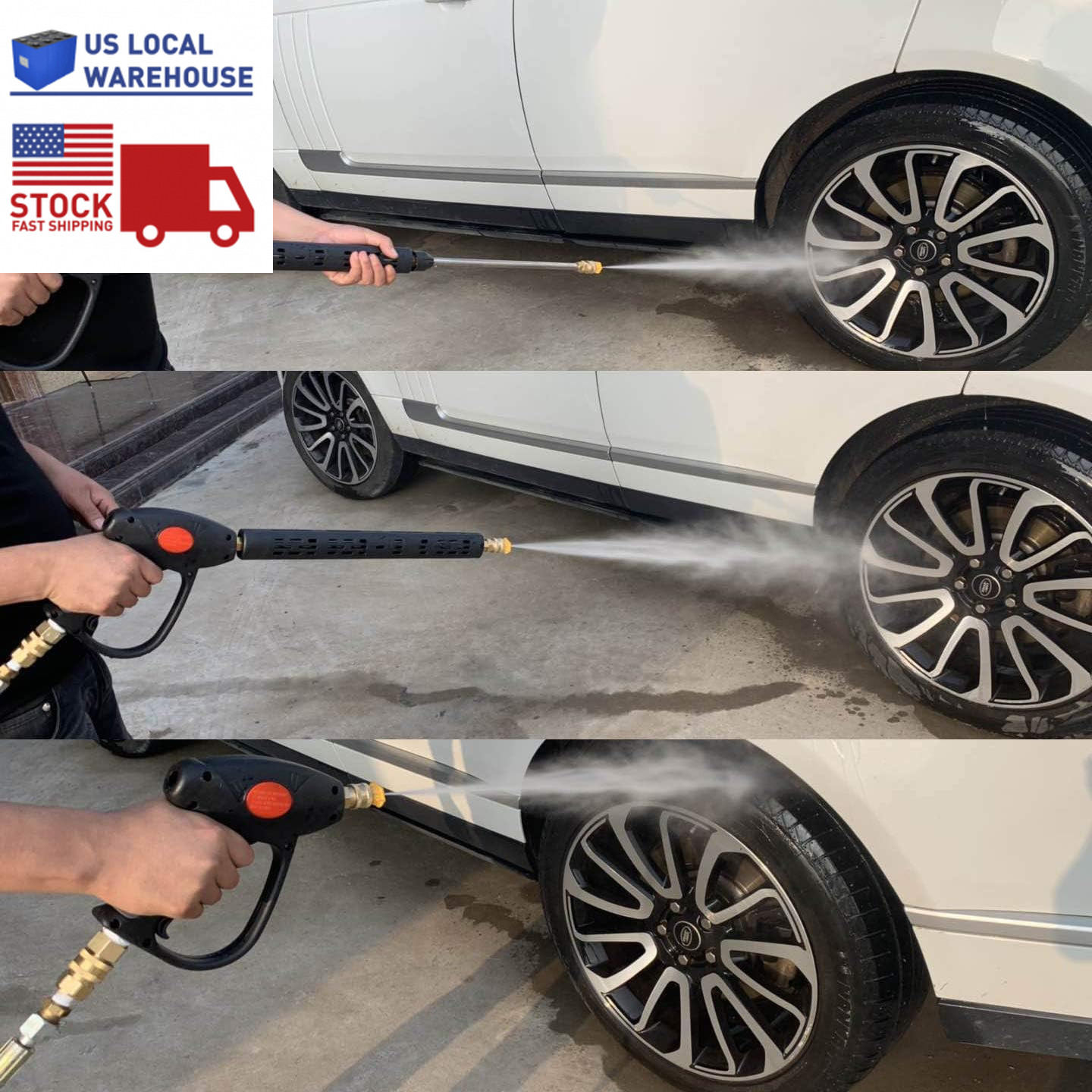 Modular Replacement Pressure Washer Gun with Extension Wand – 4000 PSI, 40 Inch