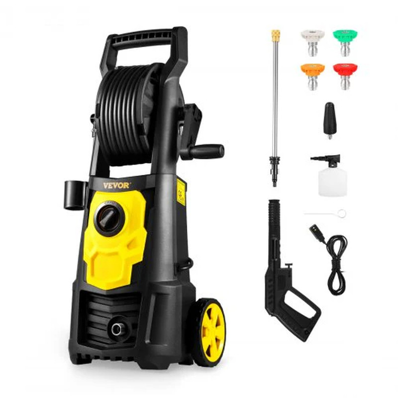 VEVOR Electric Pressure Washer 2000 PSI 1.76 GPM Power Cleaner w/ Foam Cannon