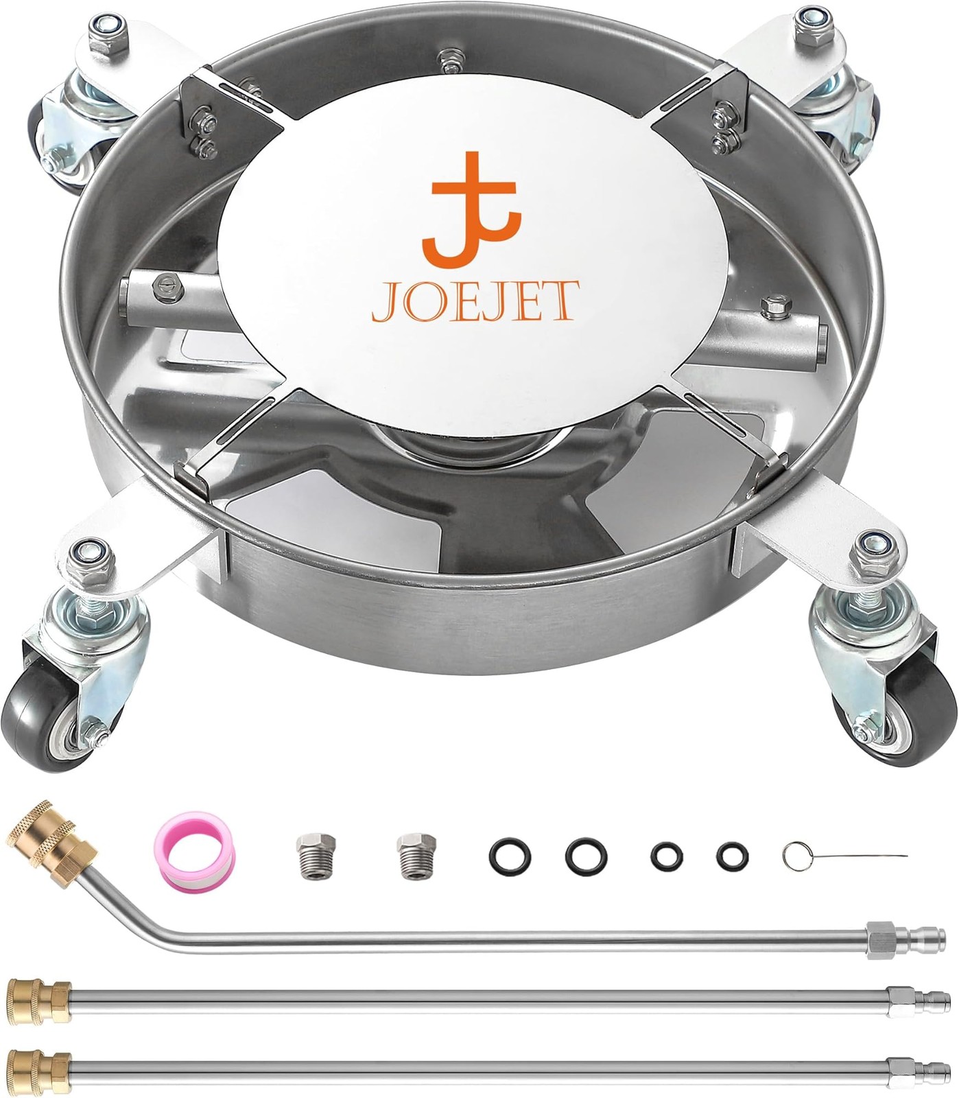 JOEJET Undercarriage Pressure Washer Attachment, Undercarriage Cleaner with 4…