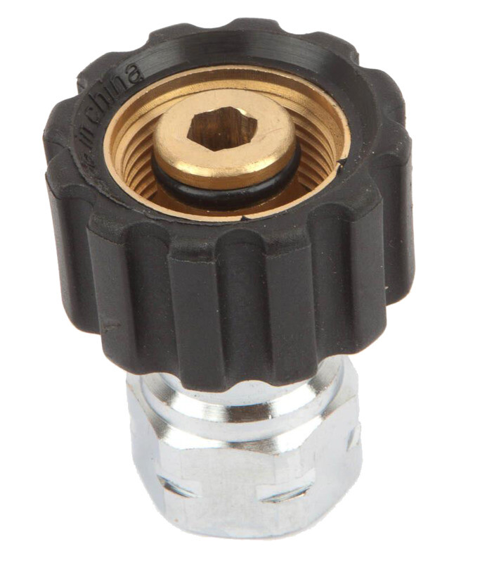 Forney 75108 Pressure Washer SCREW COUPLING Hose Connector M22F -3/8″ FEMALE NPT