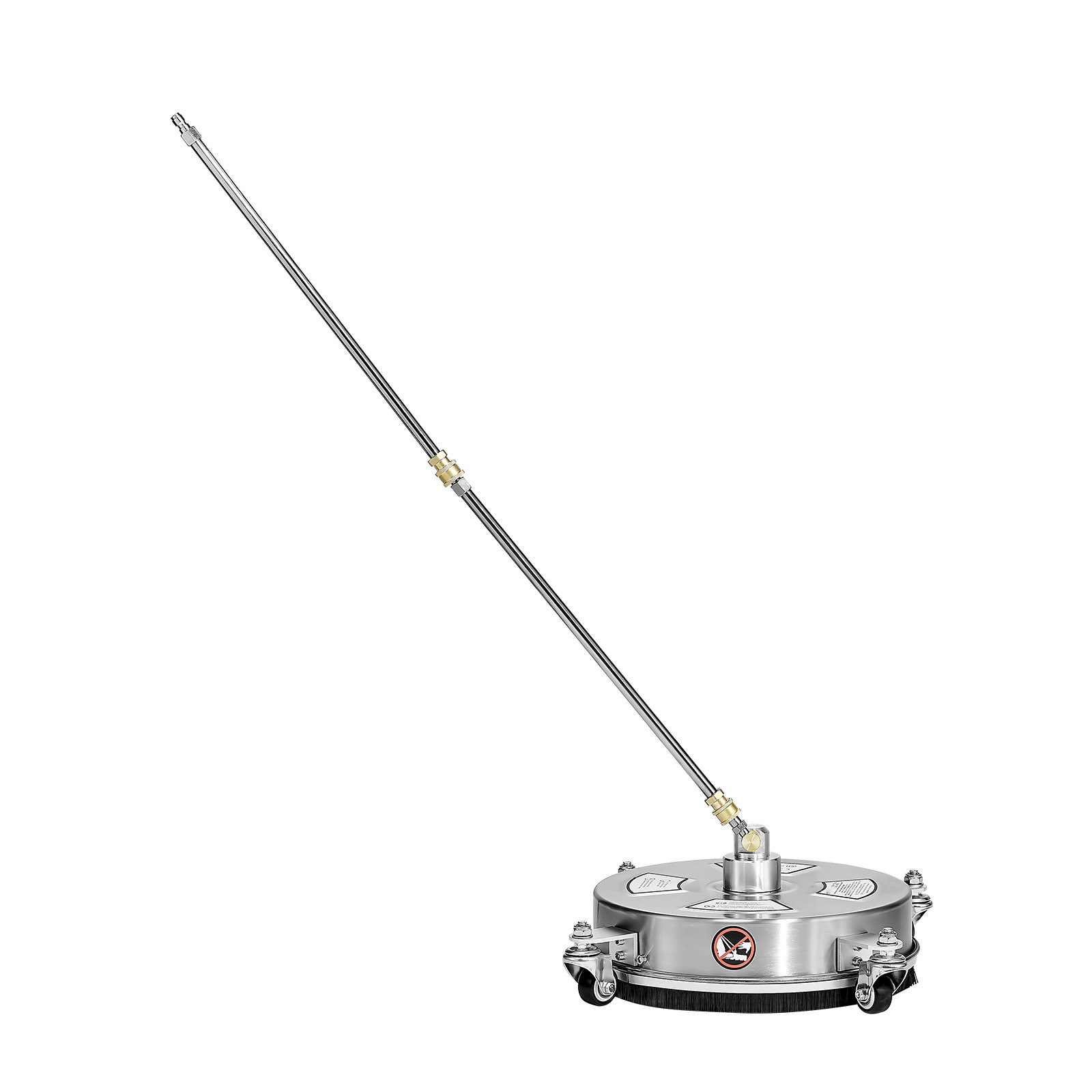 14″ Pressure Washer Surface Cleaner 4 Wheels 4000 Max PSI 2 Extended Wands