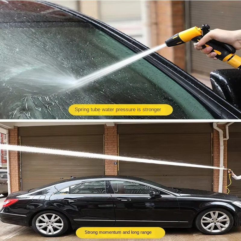 1020 Meter Telescopic Water Pipe with HighPressure Nozzle Car Washing Tool Set E