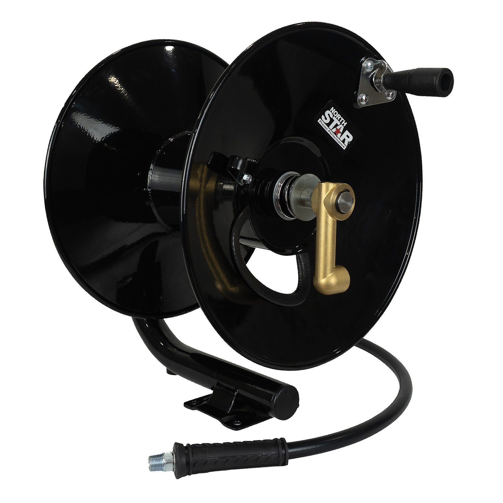 NorthStar Pressure Washer Manual Hose Reel, Fits 100ft. x 3/8in. Hose
