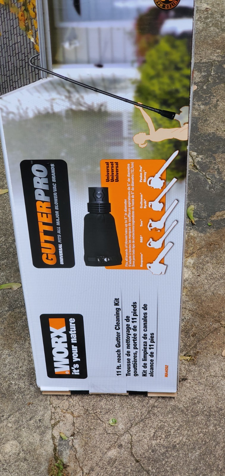 WORX GUTTER CLEANING KIT FOR WORX LEAF BLOWERS WA4092 – BLACK