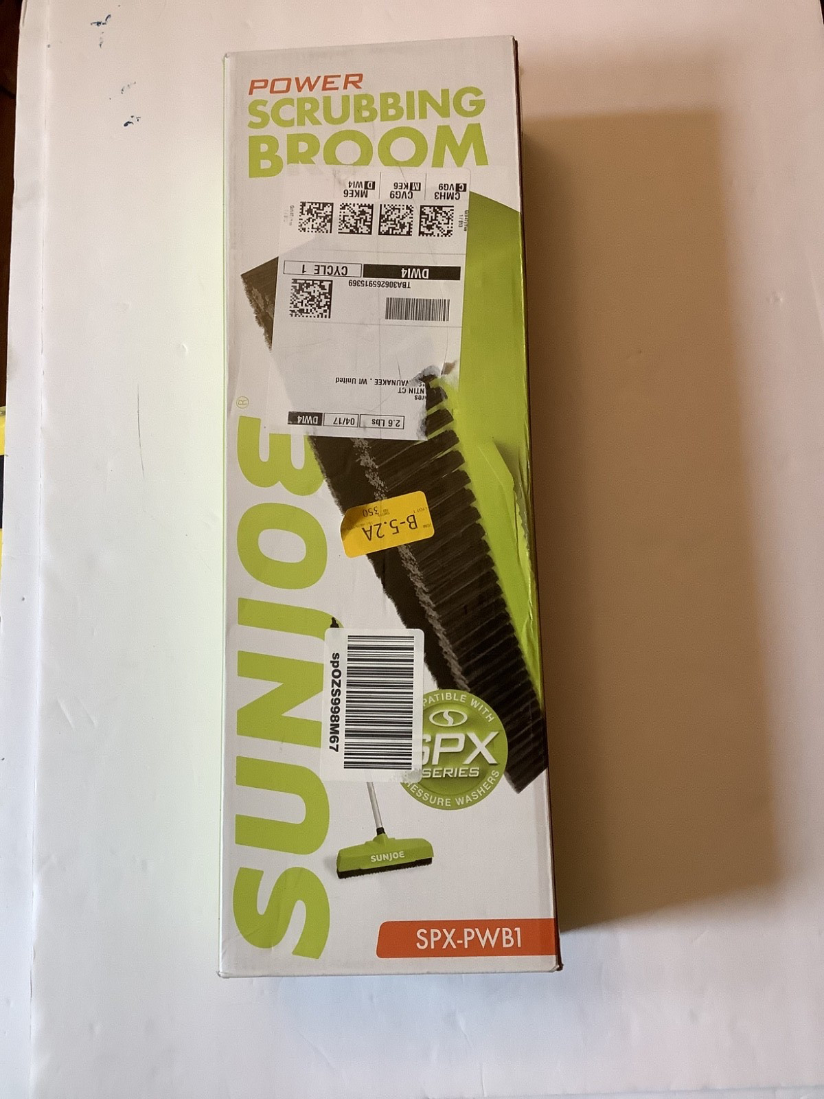 Sun Joe SPX-PWB1 Power Scrubbing Broom for SPX Series Pressure Washers New
