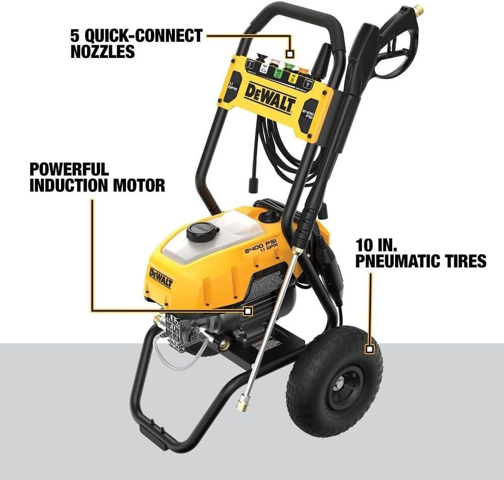 Dewalt 2400 PSI 1.1 GPM Cold Water Electric Pressure Washer – Corded