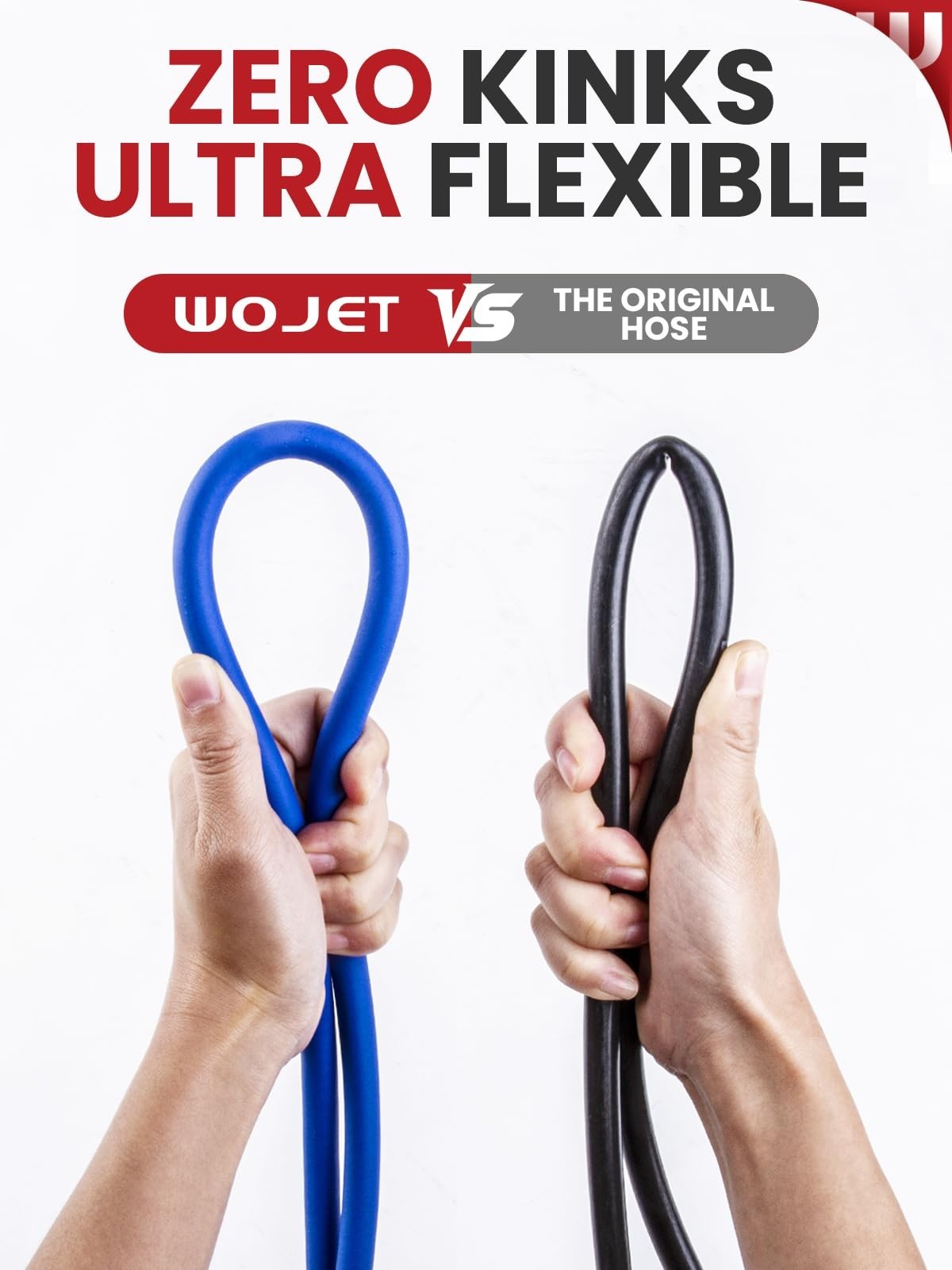 25ft Ultra Flexible Pressure Washer Hose, M22 14mm Non-Leak Fitting, 3200PSI