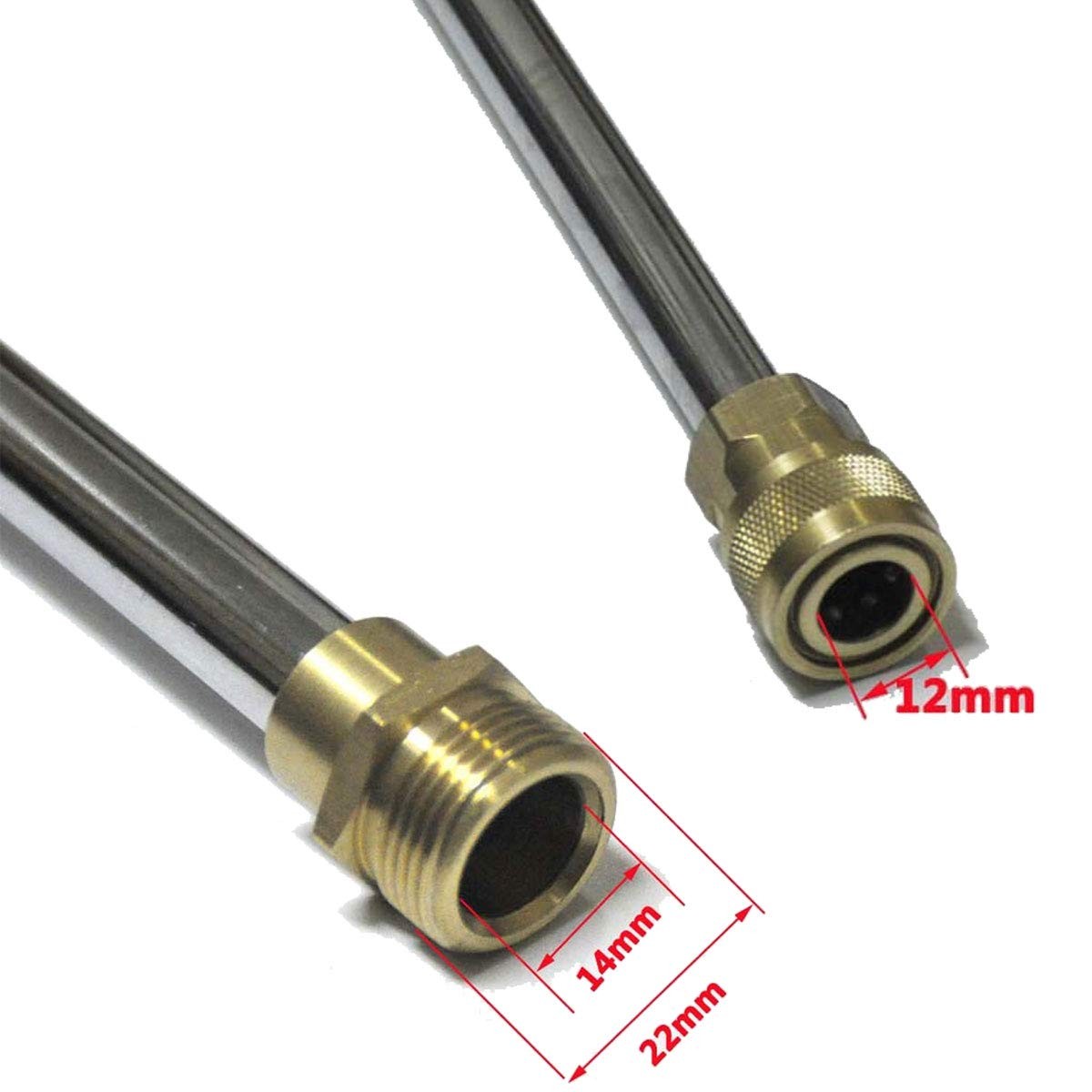 8-Part Pressure Washer Gun Replacement Kit 3600PSI 26Ft Hose 19 inch Wand