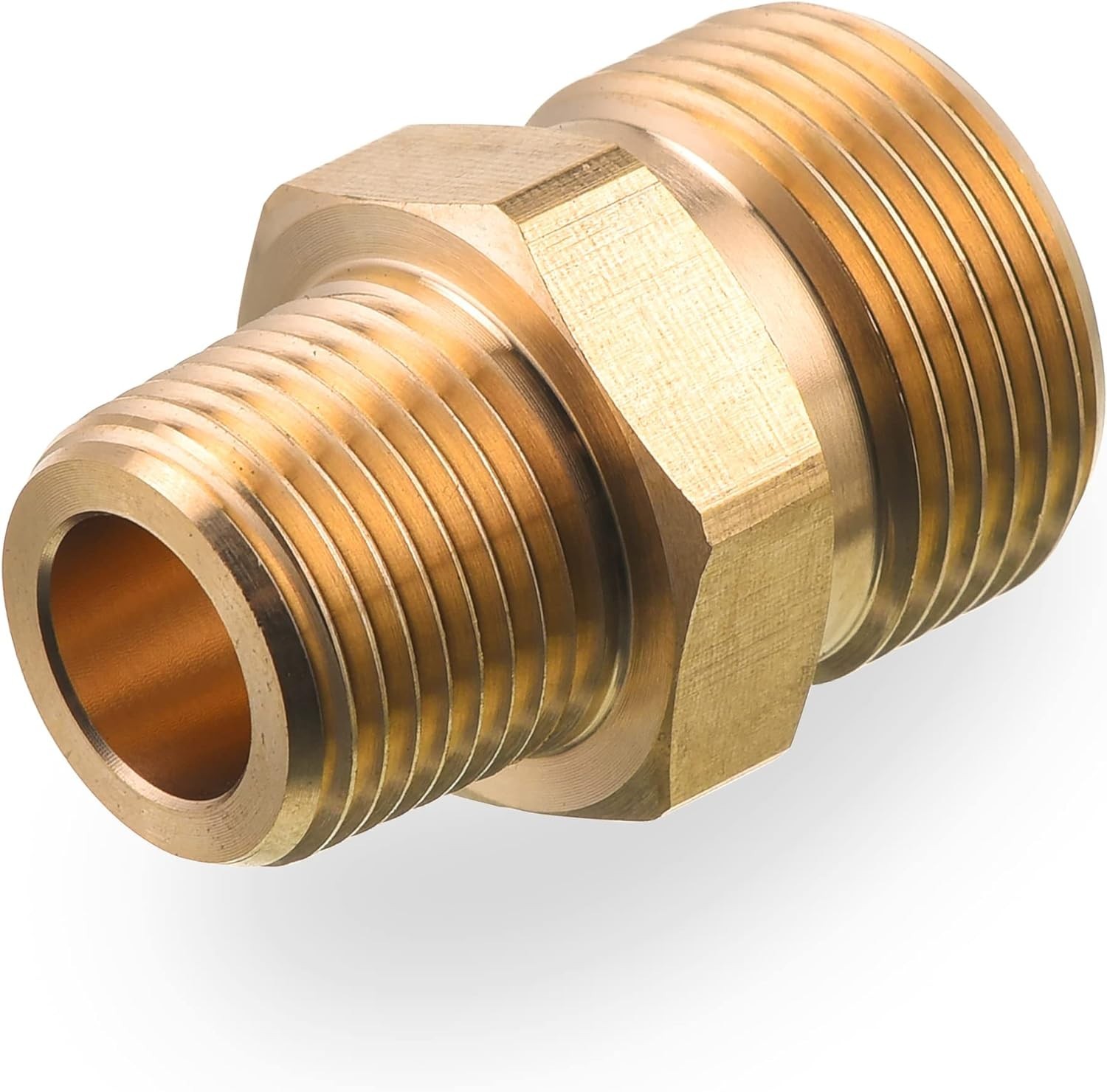 M22 Pressure Washer Fitting, 3/8 Inch NPT Male to M22 14mm Male adapter, 4500…