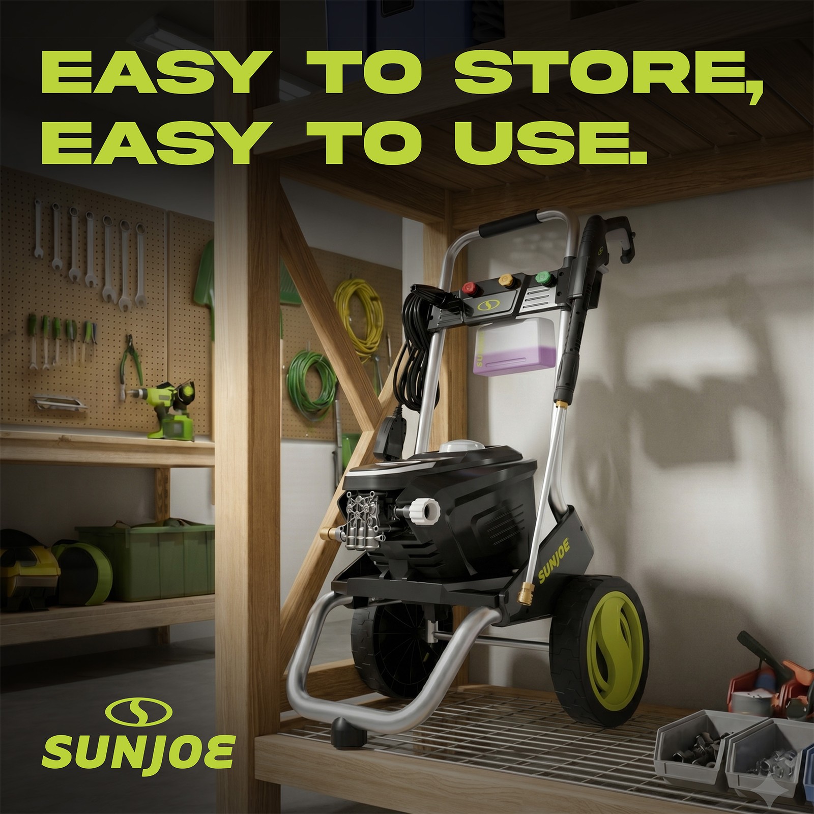 Sun Joe 2200 PSI Electric Pressure Washer w/ Foam Cannon & Nozzles, SPX7000-MAX