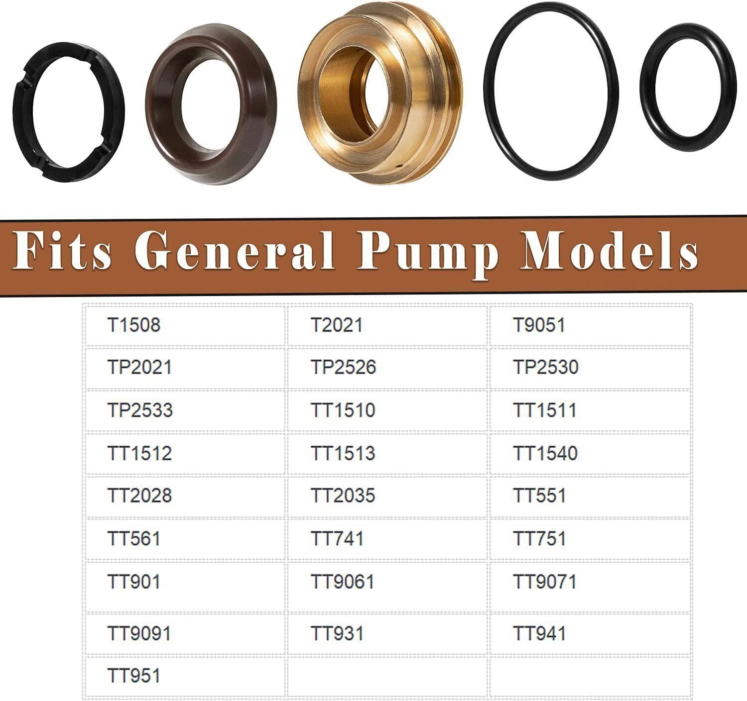 Inter Pump Seal Packing KIT 96 with Retainer For GP KIT96 K96 15mm TP TT Series