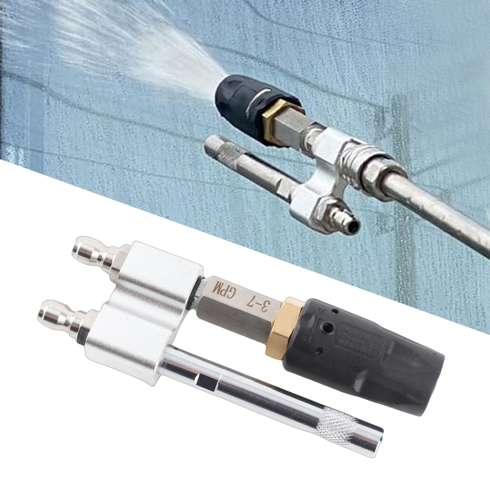 Tip M5 Twist Nozzle Pressure Washer Long Washing 3-7 GPM 1000-4050Psi BEA