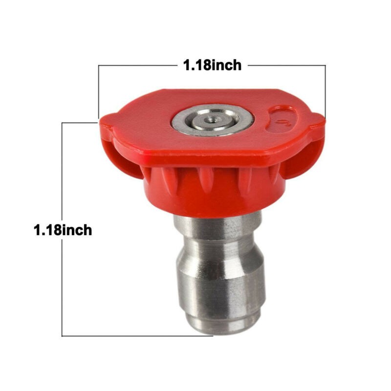 Power Pressure Washer Spray Nozzle 5 Pack Tip Set Variety Degrees Quick Connect