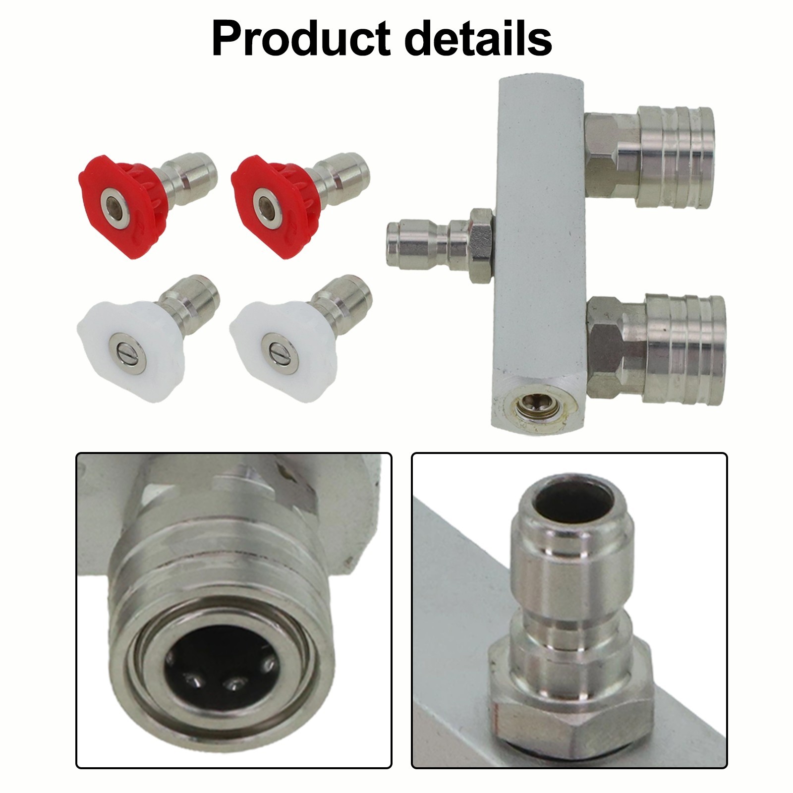 Efficient Cleaning Solution Dual Nozzle Compatible with 5000 PSI Washers