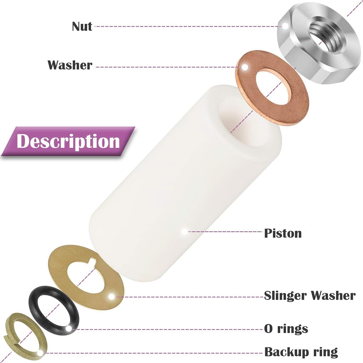 AR2546 Pump 18mm Piston Kit Ceramic Plunger For Annovi Reverberi RK RKA RKV XRCA