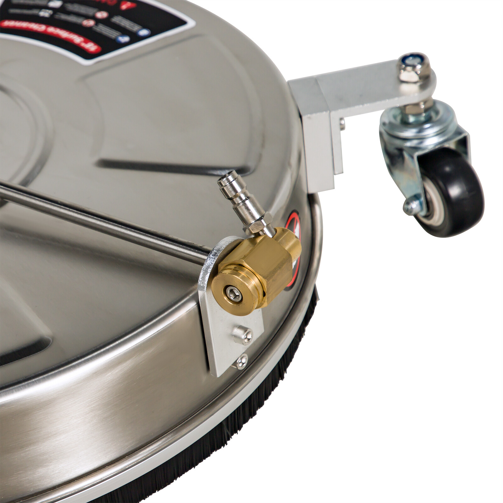 18″ Pressure Washer Surface Cleaner w/ Wheels 4000 PSI + 2 Extension Wand