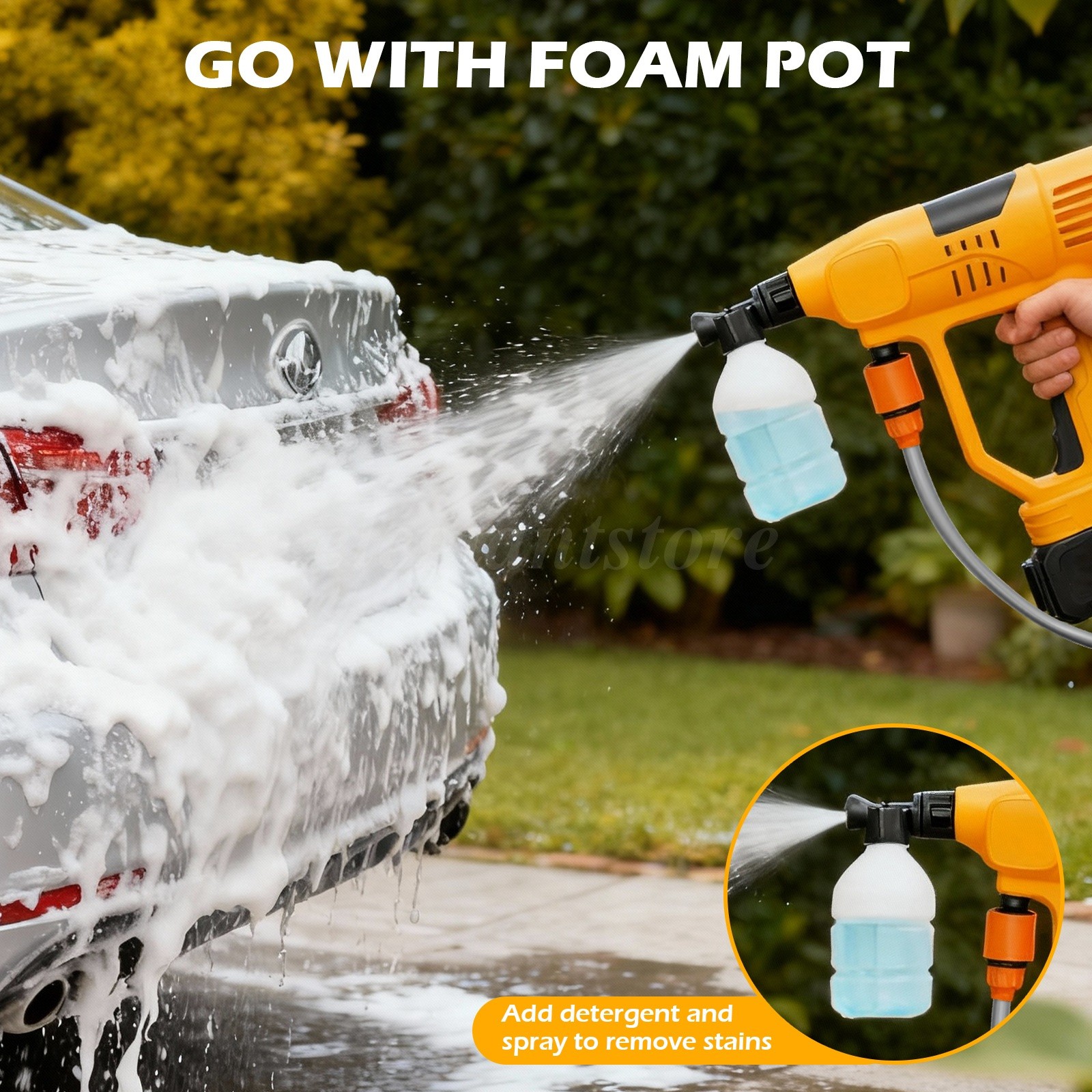 700-1160PSI Brushless Cordless Pressure Washer Rechargeable Car Garden Cleaner