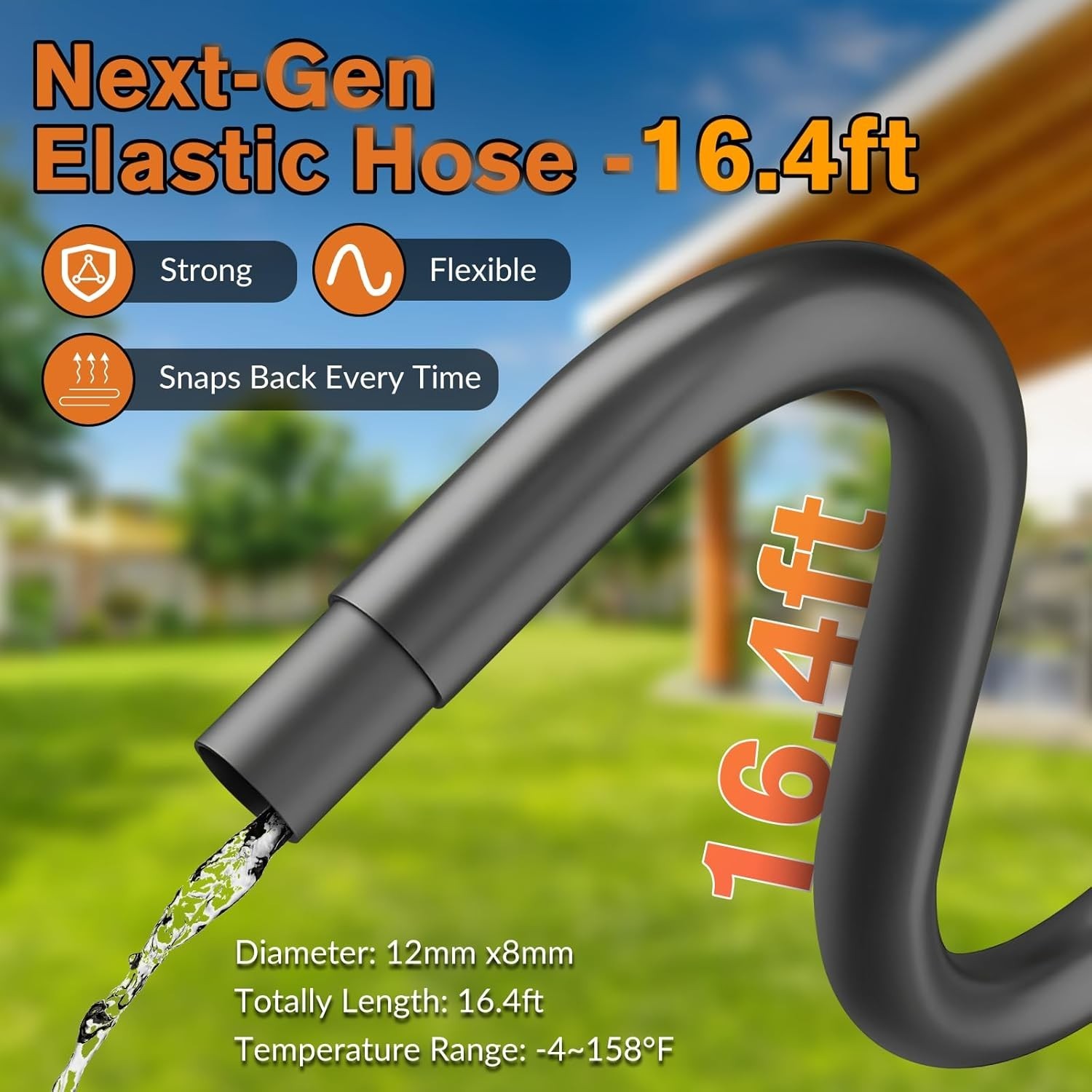 Cordless Pressure Washer, 900PSI Portable Power Pressure Washer with 6-in-1 Nozz