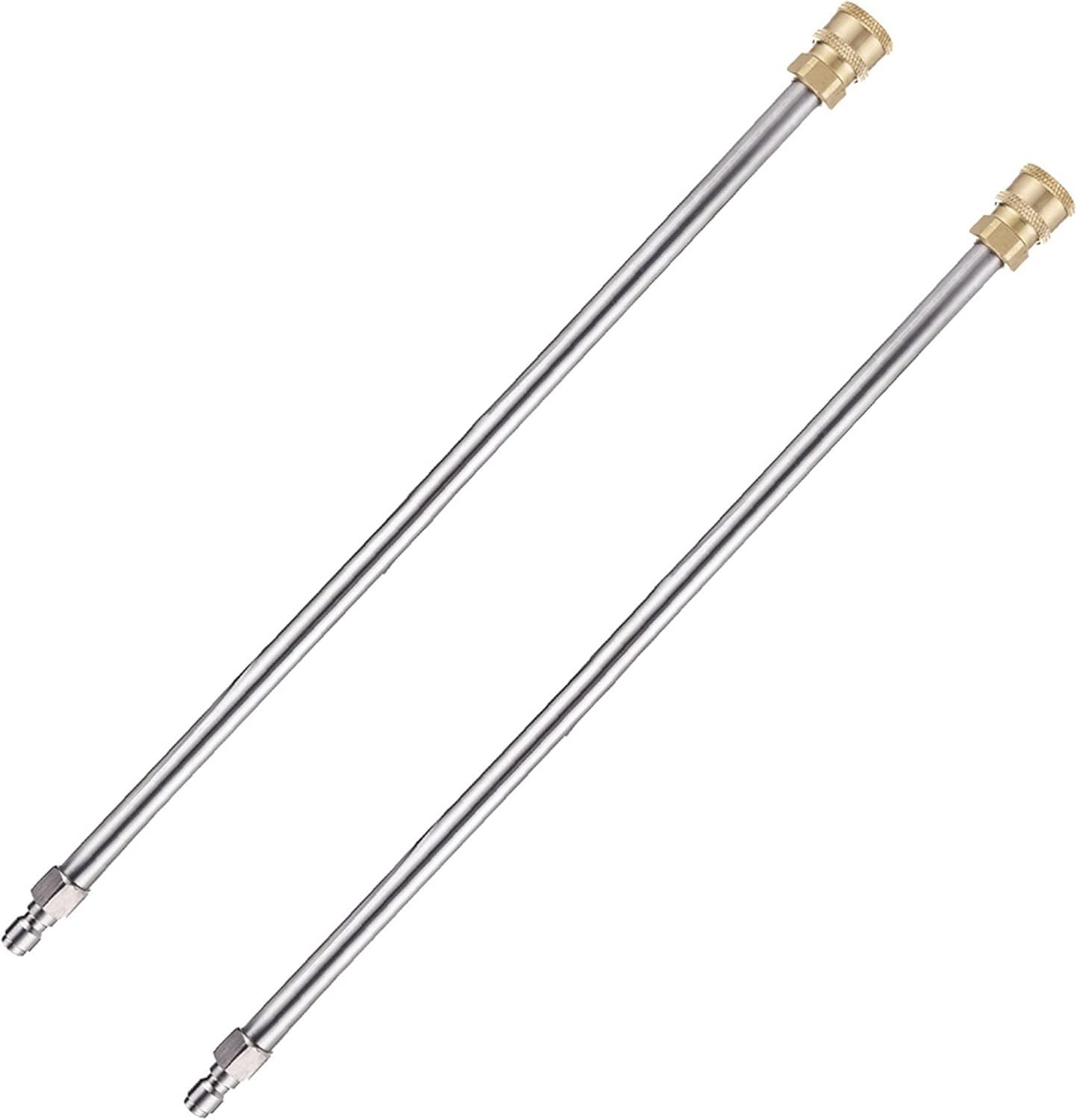 Pressure Washer Extension Wand, 17 Inch Stainless Steel, Power Lance, 2 Pack