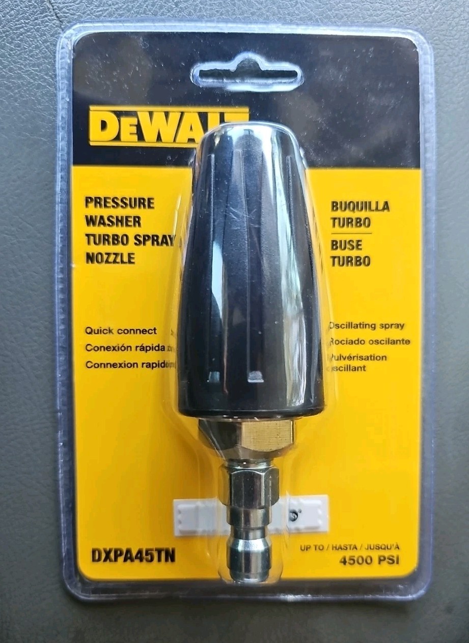 Dewalt DXPA45TN 4500 PSI Pressure Washer Turbo Spray Nozzle NEW