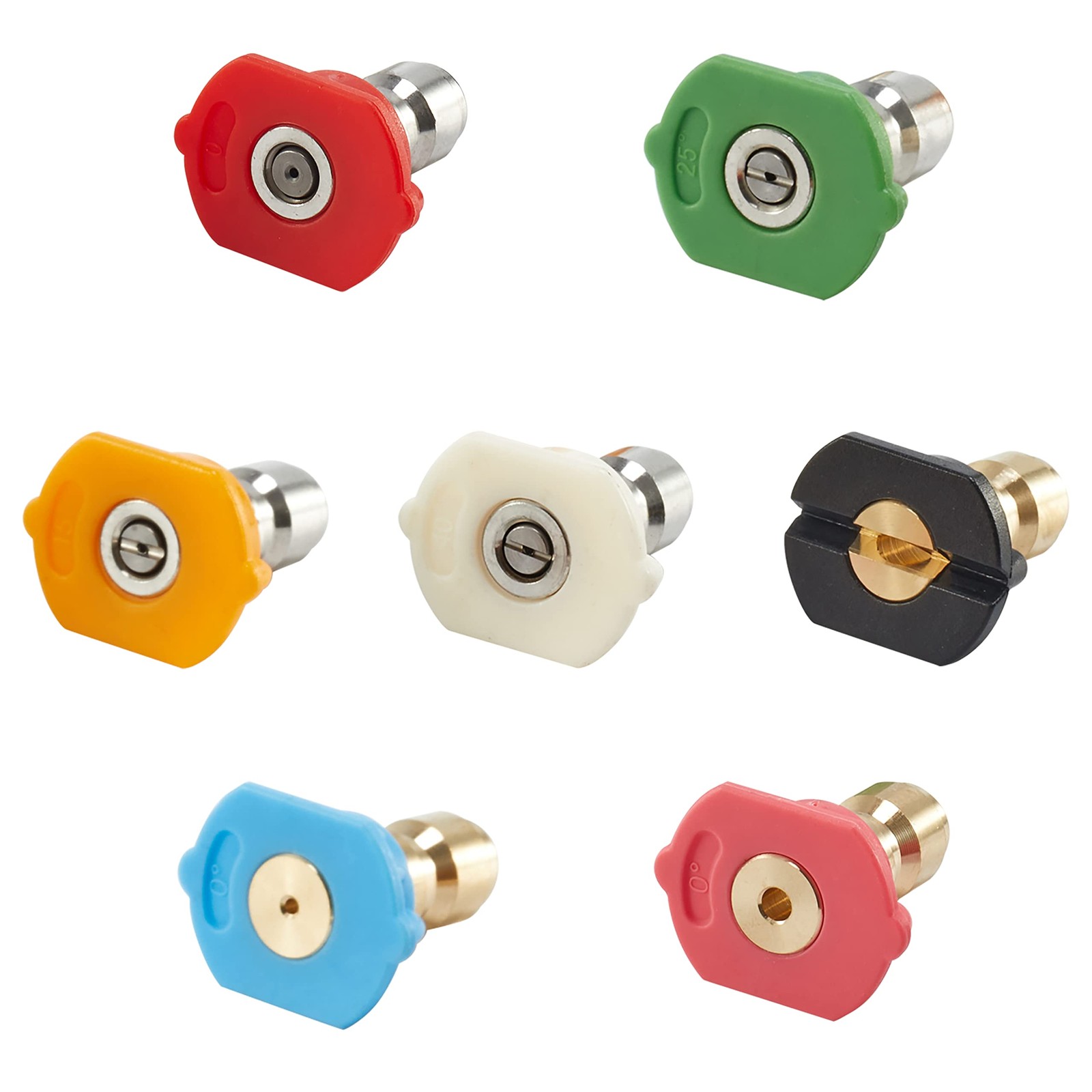 Pressure Washer Nozzles Tips Set, 5 Degrees Nozzles with 2 Second Story Nozzl…