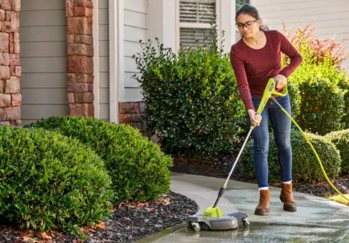 RYOBI 12″ 3100 PSI Electric Pressure Washer Surface Cleaner w/Casters/Free S&H