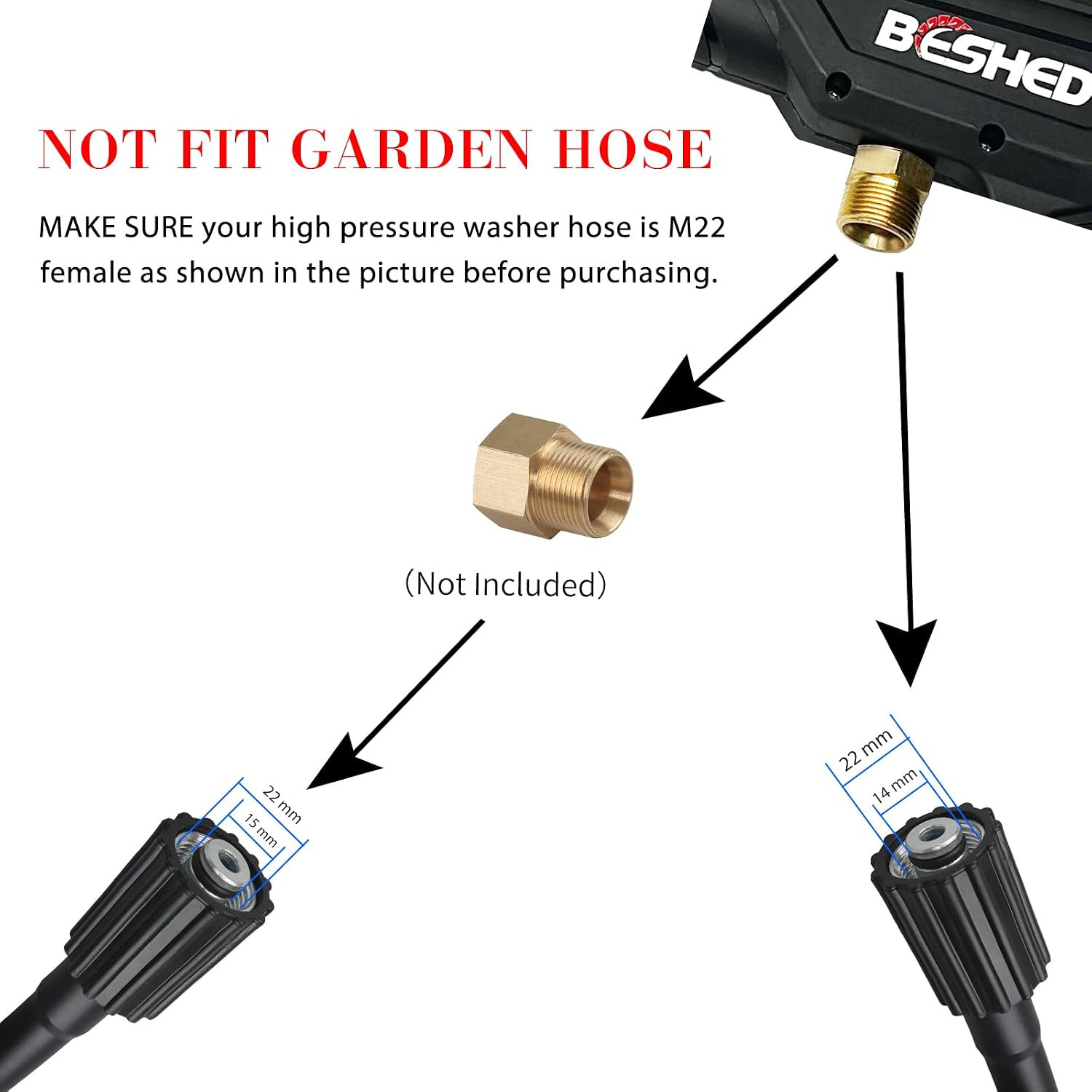 Durable Pressure Washer Gun Kit, Power Washer Gun with Replacement Extension Wan