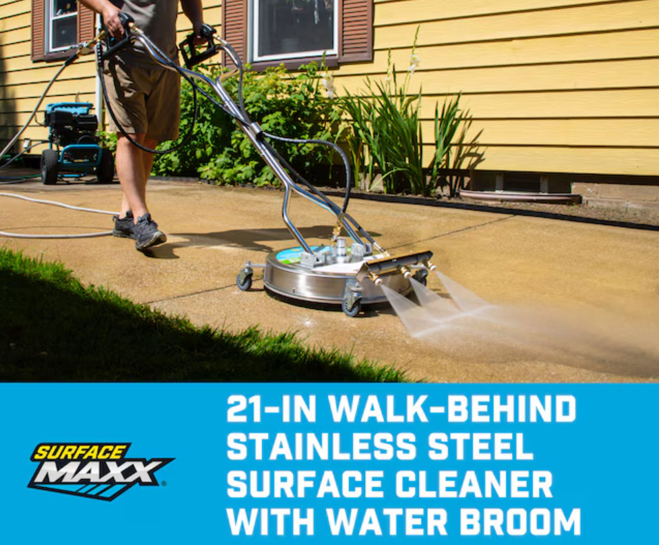 SurfaceMaxx 21in Surface Cleaner 4500 PSI Water Broom Gas Washer FreeShip
