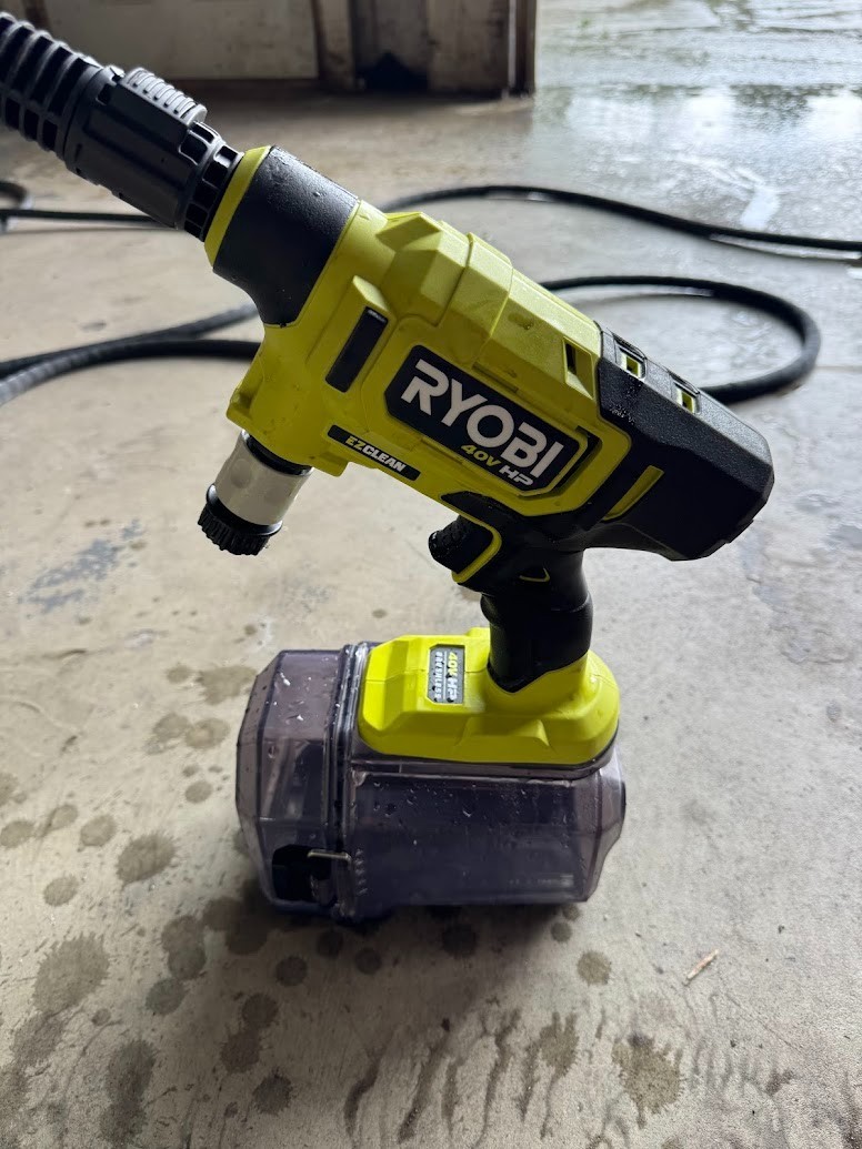 TOOL ONLY – RYOBI 40V HP Brushless EZClean 600 PSI 0.7 GPM Cold Water
