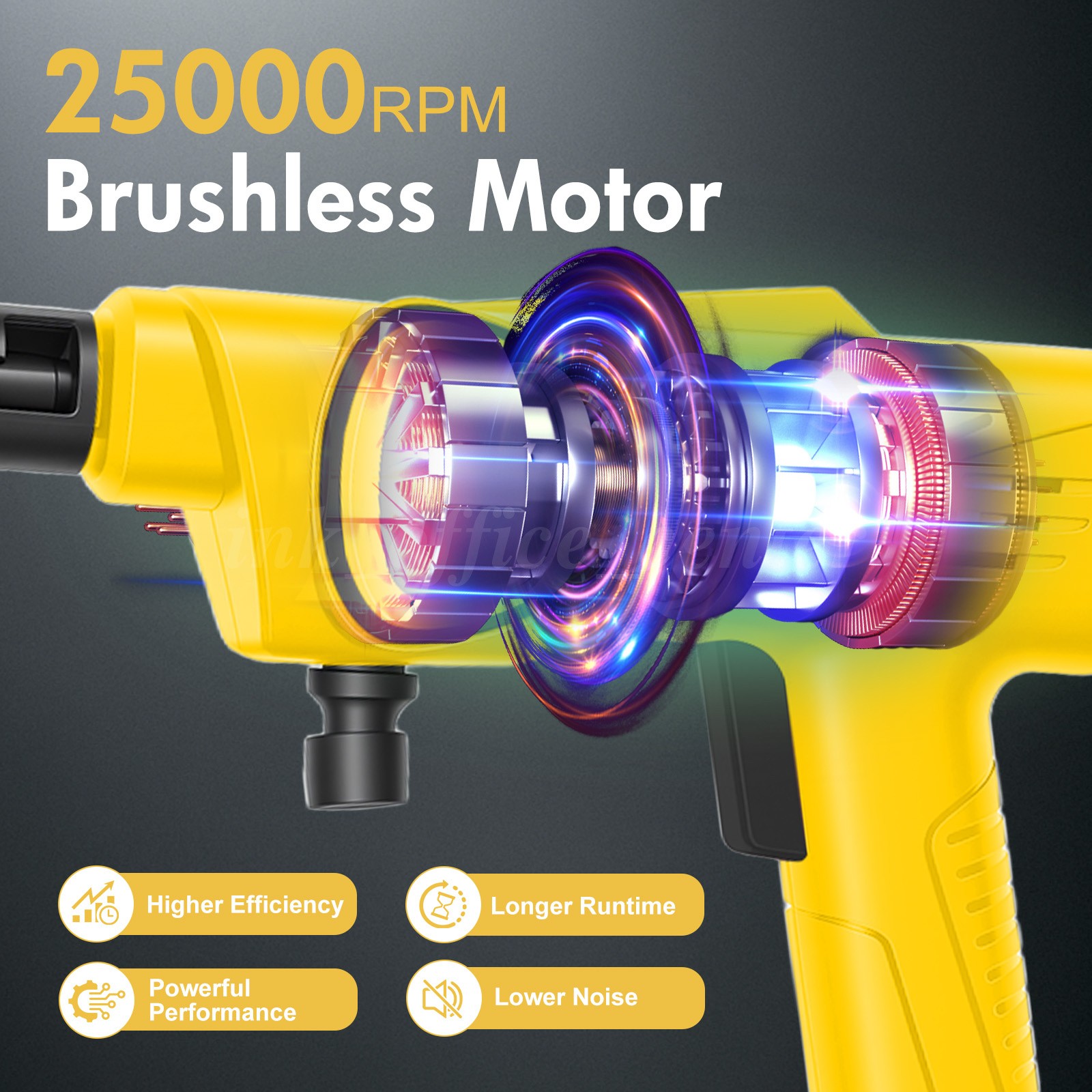 Cordless Electric High Pressure Water Spray Gun Portable Car Washer Cleaner 21V
