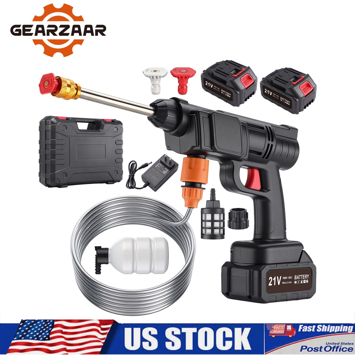 High Pressure Car Washer Cleaner For vehicles Cordless 1.2mpa/145PSI Portable